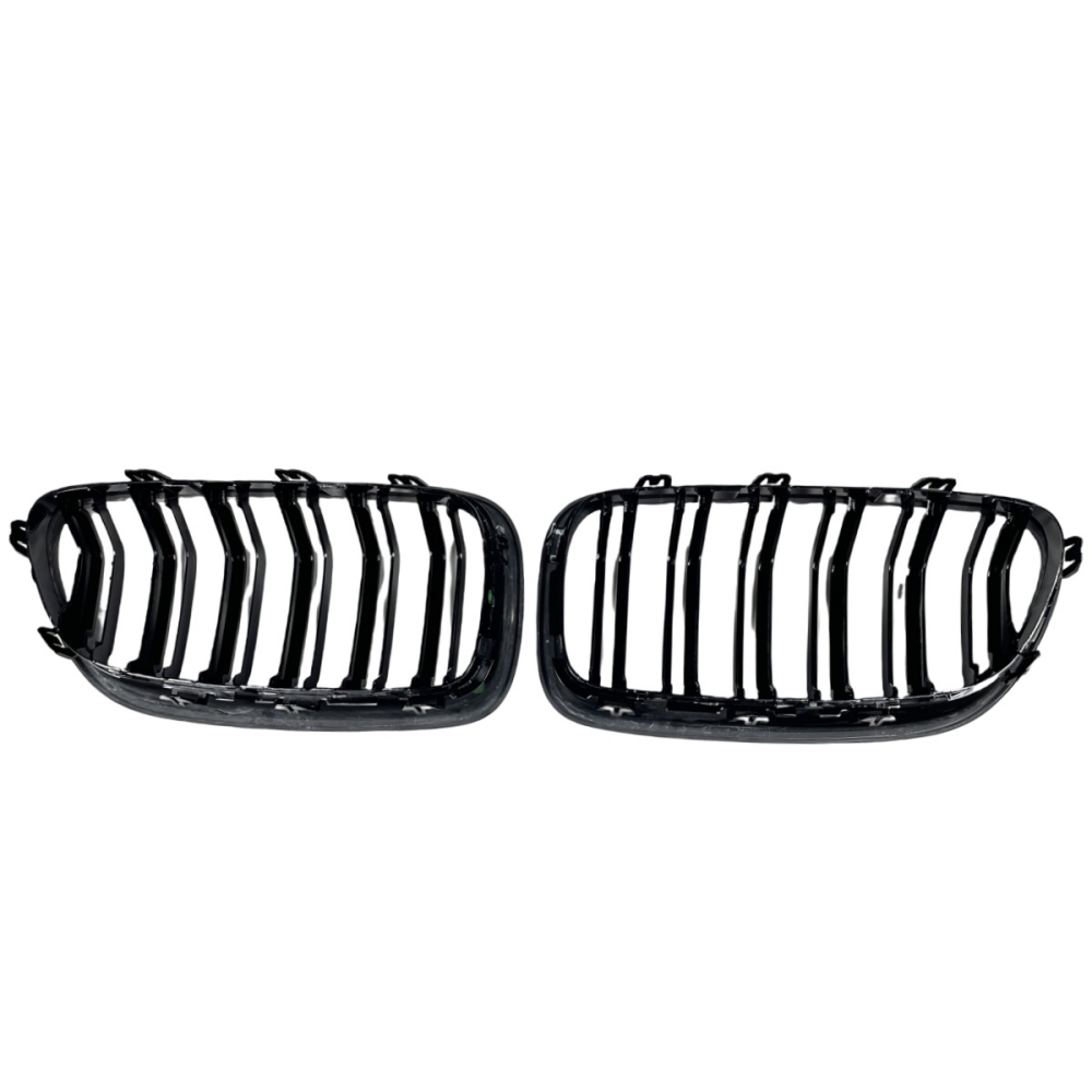 BMW 5 Series F10 F18 M5 Real Carbon Fiber Front Grills Double Slat Kidney Grill