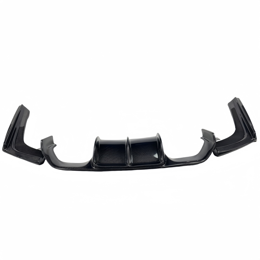 BMW F80 M3 F82 M4 V Style Real Carbon Fiber Rear Bumper Diffuser Lip