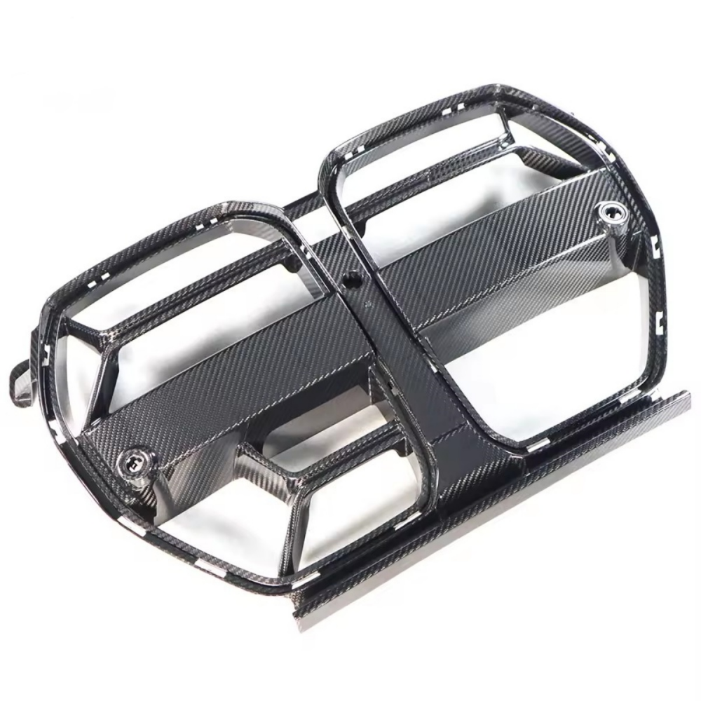 BMW G80 M3 G82 G83 M4 CSL Style Prepreg Dry Carbon Fiber Front Grilles With Acc