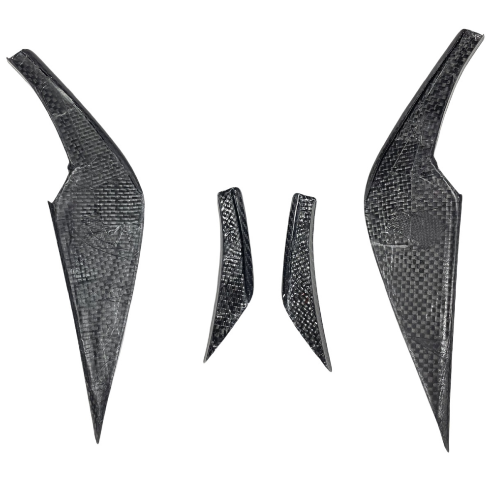BMW M3 G80 M4 G82 G83 2021+ VS Style Prepreg Dry Carbon Fiber Front Bumper Canards Splitter