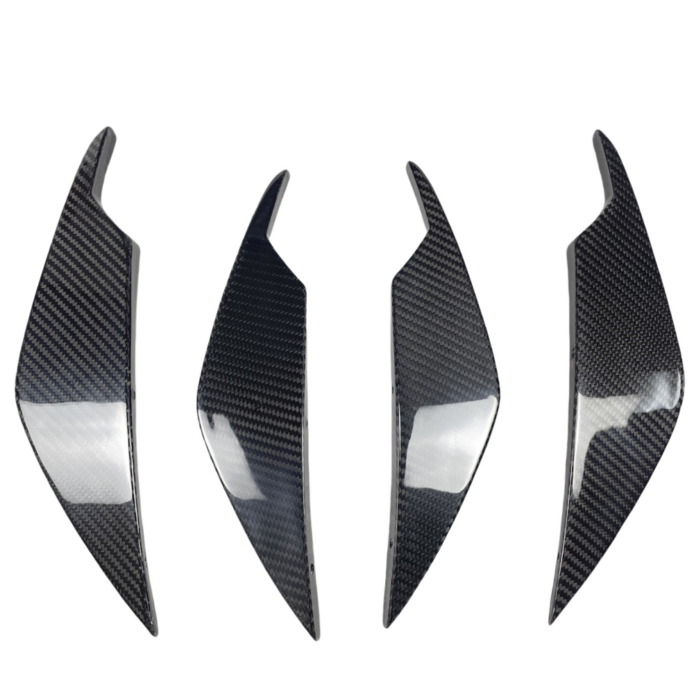 BMW G80 M3 G82 M4 AC Style Prepreg Dry Carbon Fiber  Front Bumper Canards Splitter