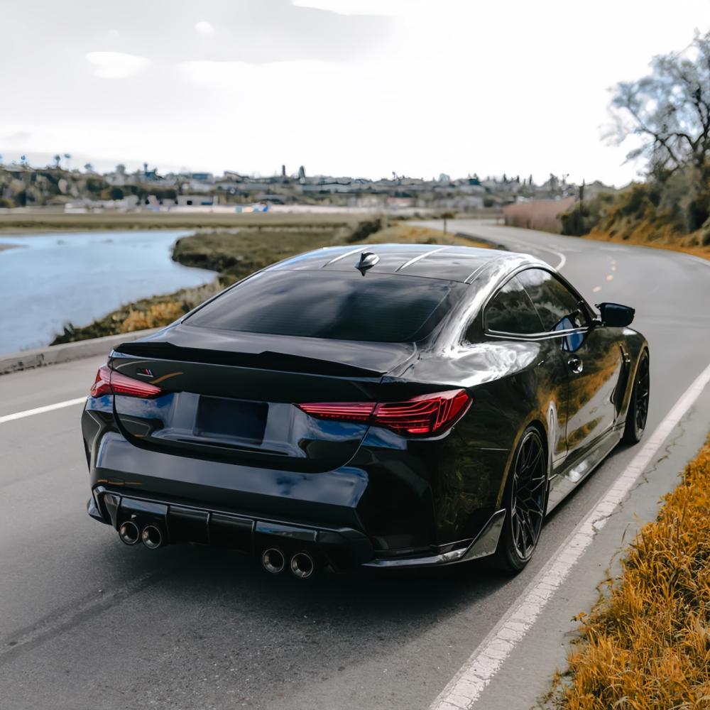 BMW G80 M3 2021+ MP Style Prepreg Dry Carbon Fiber Rear Bumper Canard Splitters