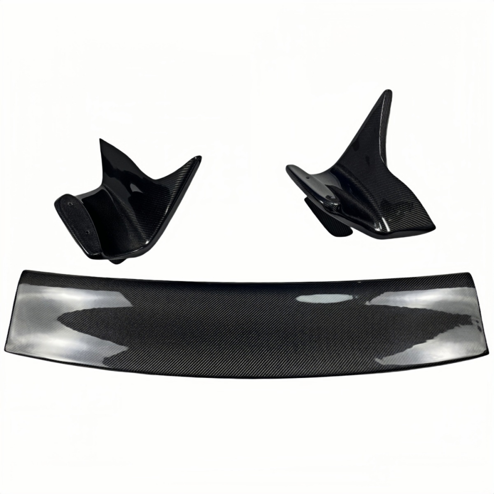 Toyota Gr Supra A90 A91 Mk5 Prepreg ST Style Real Carbon Fiber  Rear Spoiler Lip Wings