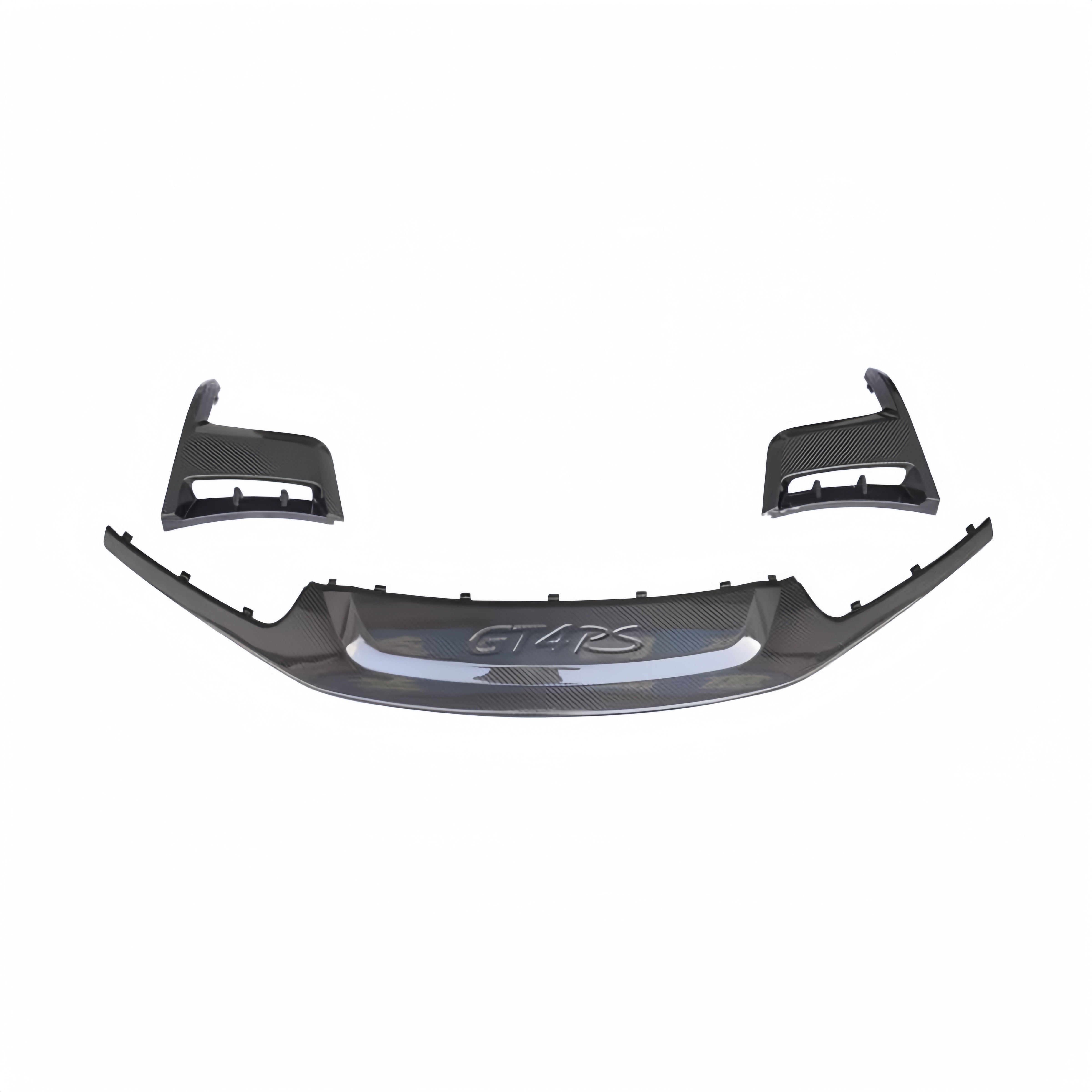 Prepreg Dry Carbon Fiber GT4 RS Style Front Bumper Lip/Corner Splitters for Porsche 718 981 982 Boxster Cayman