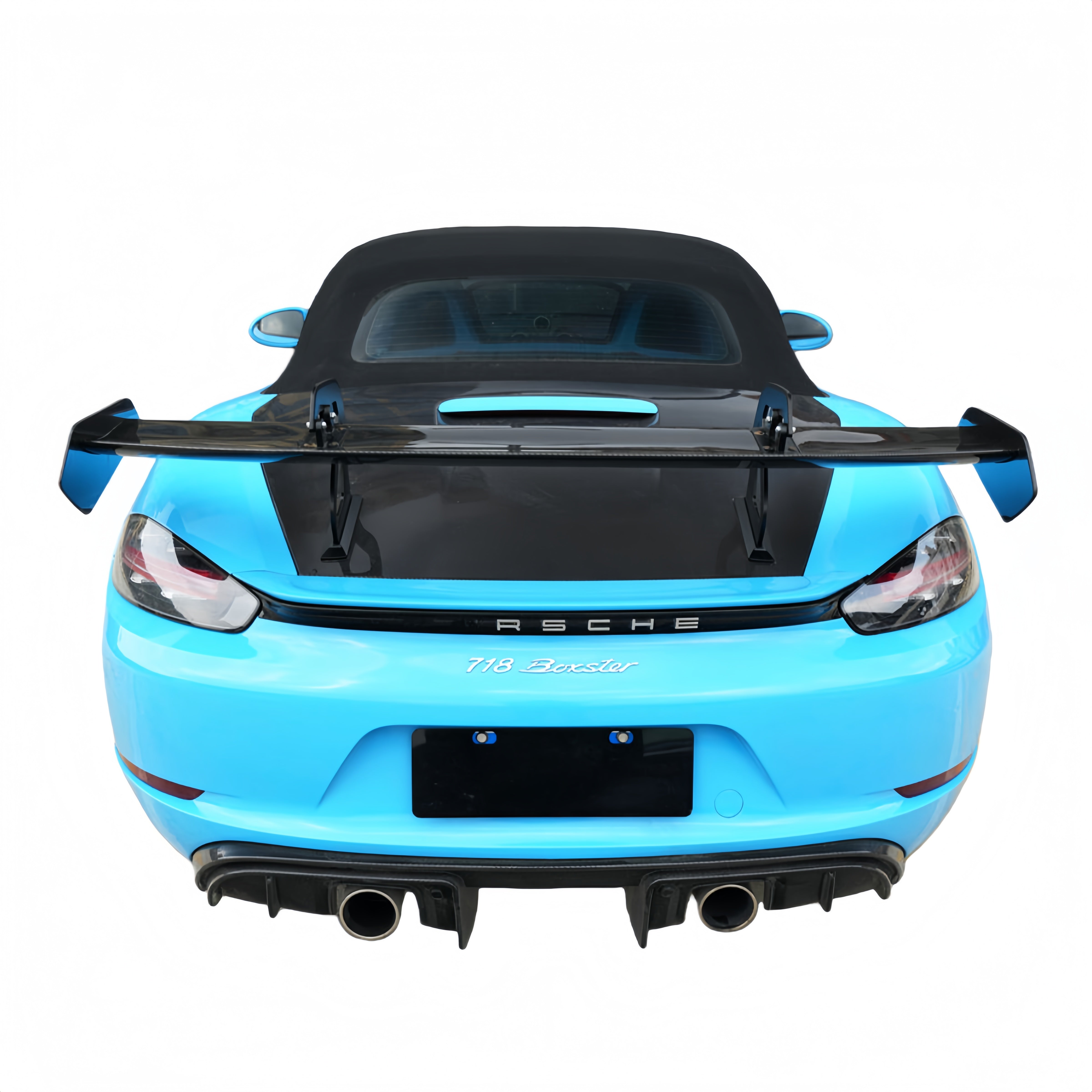 Prepreg Dry Carbon Fiber GT4 RS Style Rear Wing for Porsche 718 981/982 Boxster Cayman