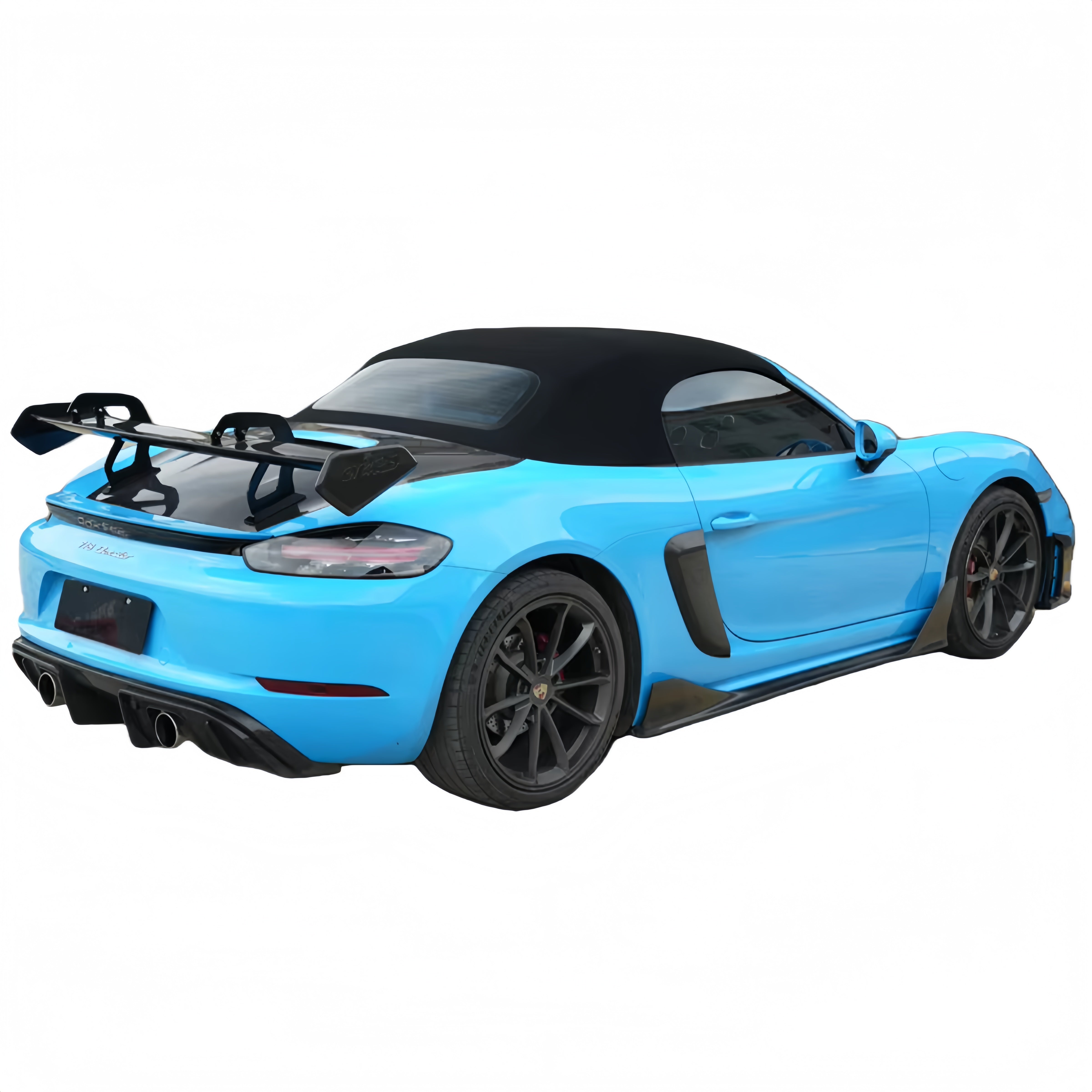 Prepreg Dry Carbon Fiber GT4 RS Style Rear Wing for Porsche 718 981/982 Boxster Cayman
