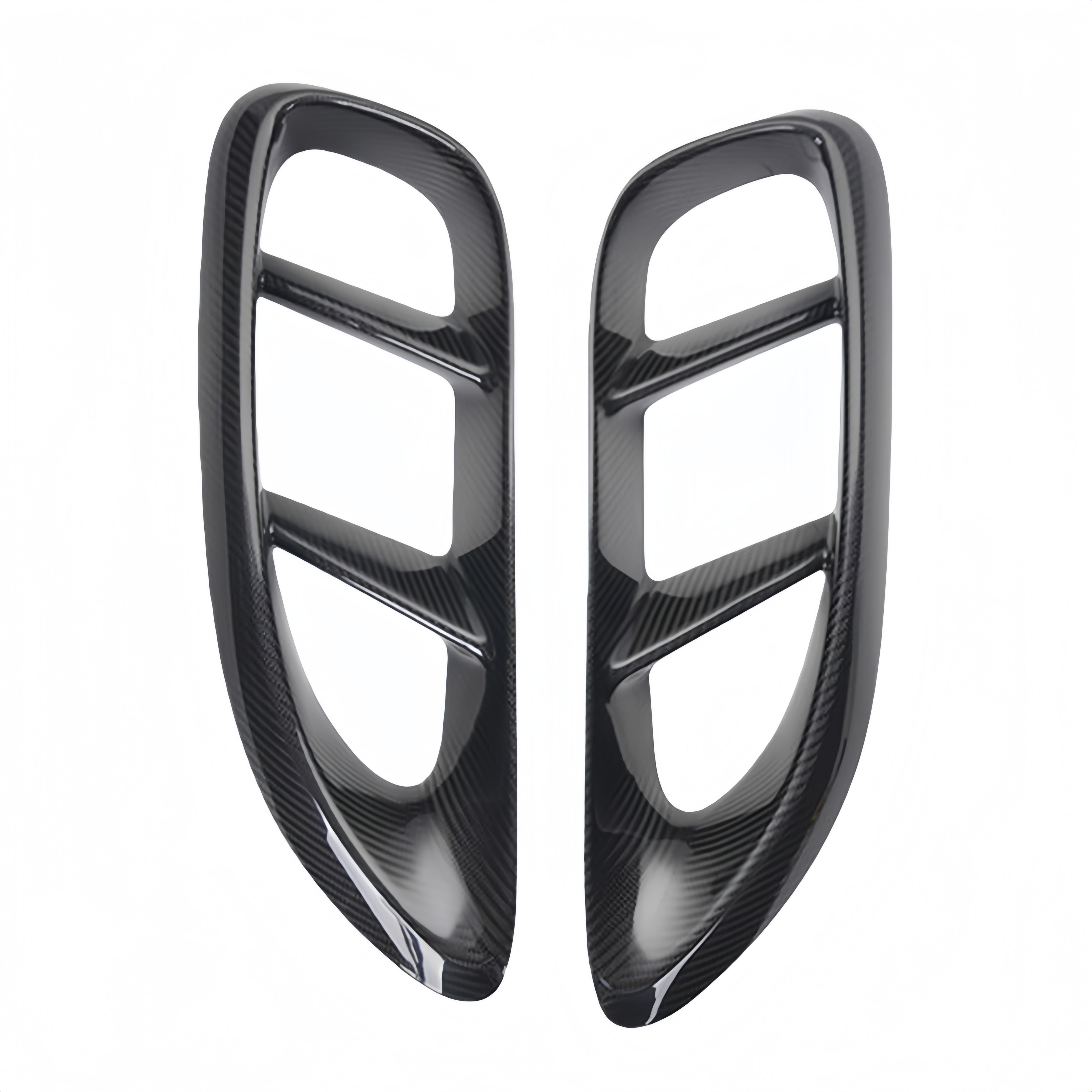 Prepreg Dry Carbon Fiber Side Intake Scoops for Porsche 718 Cayman (981/982)