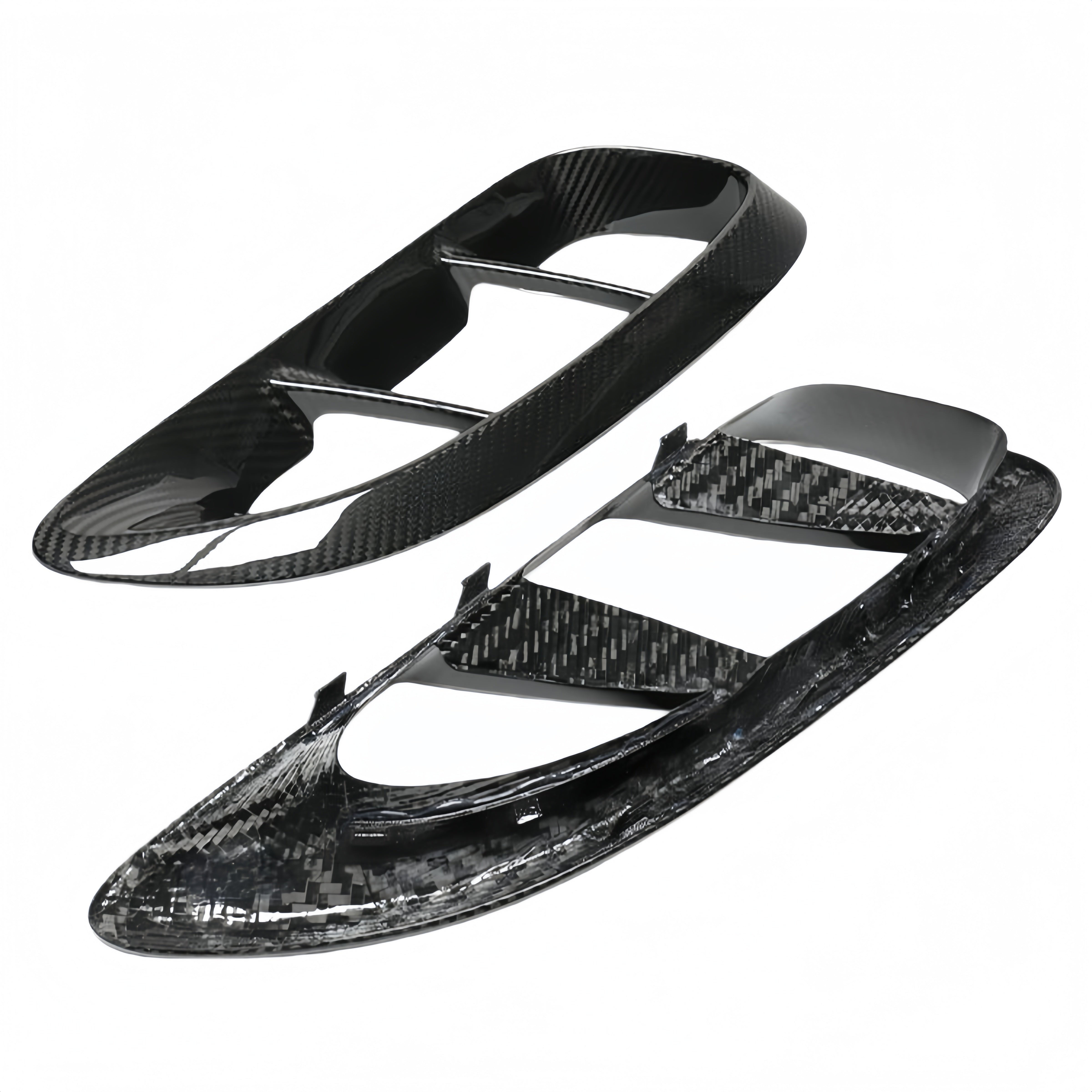Prepreg Dry Carbon Fiber Side Intake Scoops for Porsche 718 Cayman (981/982)