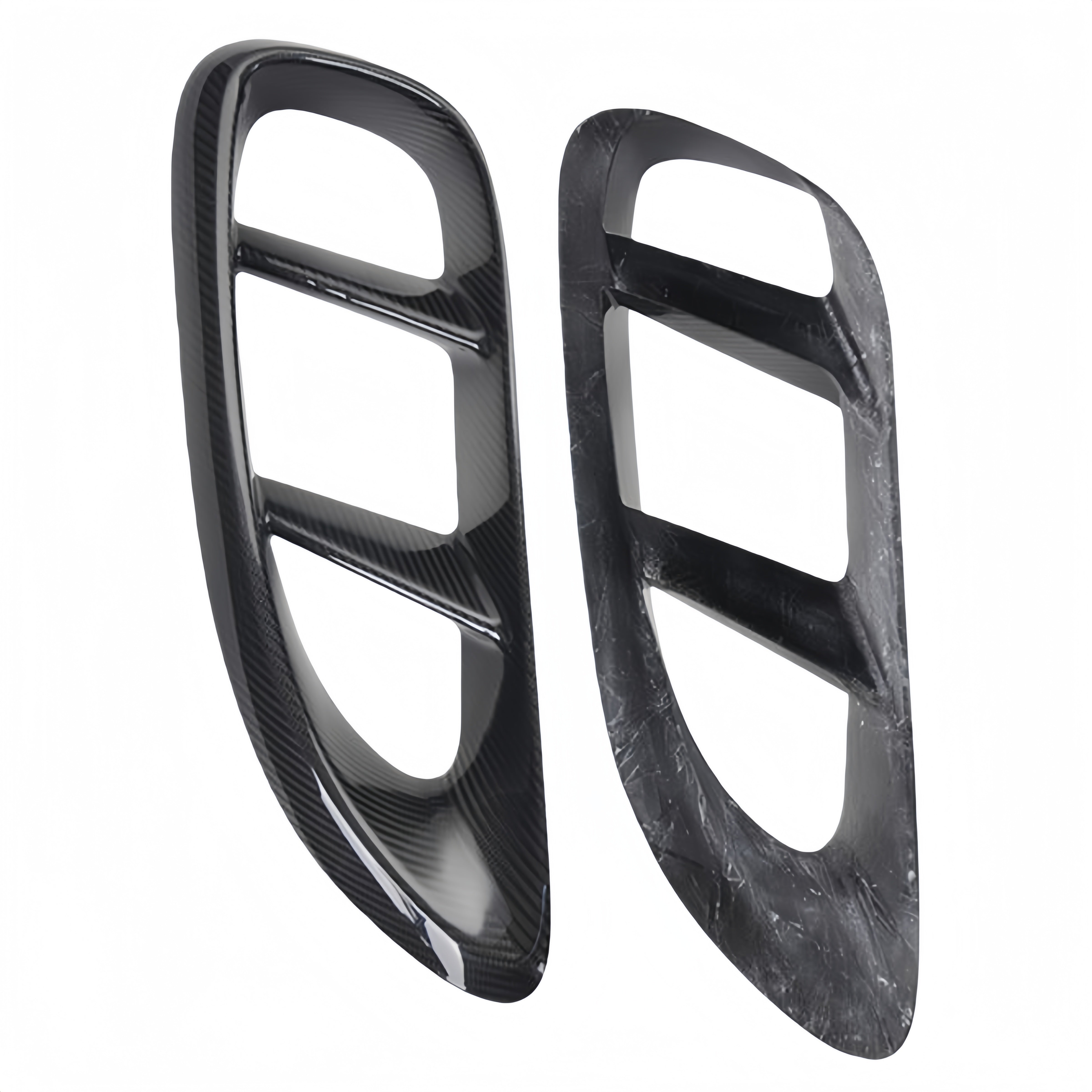 Prepreg Dry Carbon Fiber Side Intake Scoops for Porsche 718 Cayman (981/982)