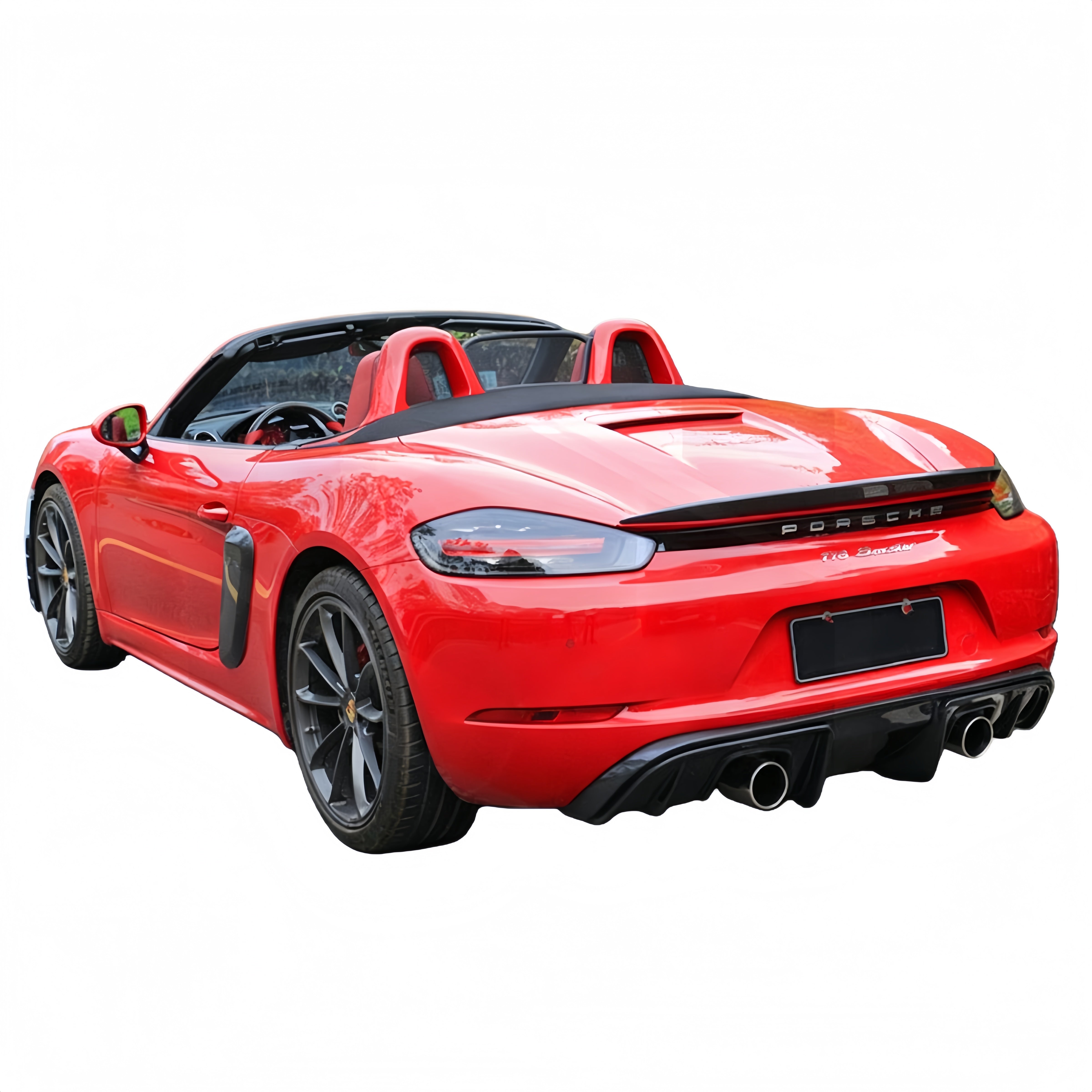 Prepreg Dry Carbon Fiber Rear Diffuser GT4 Style for Porsche 718 Cayman (981/982)