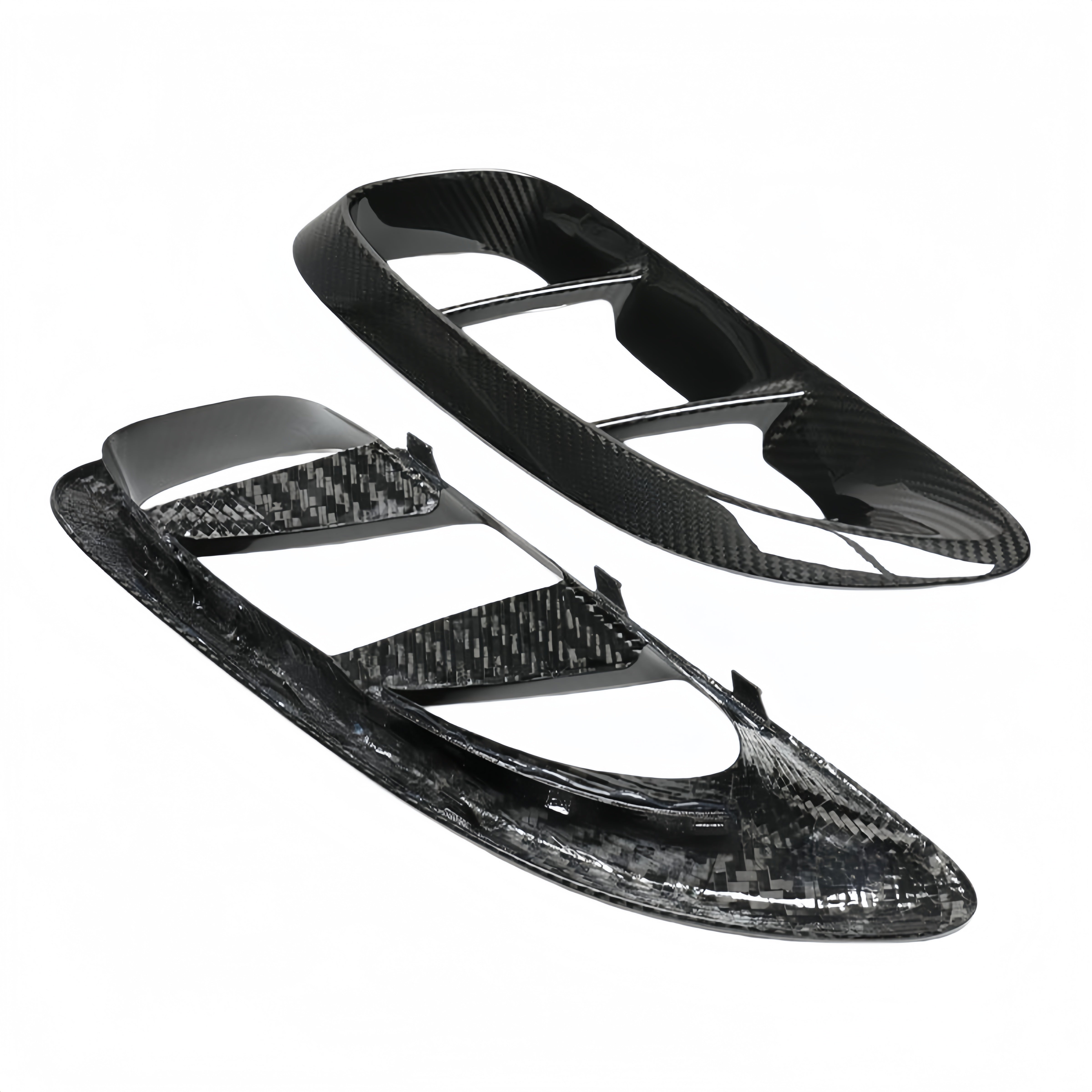 Prepreg Dry Carbon Fiber Side Intake Scoops for Porsche 718 Cayman (981/982)
