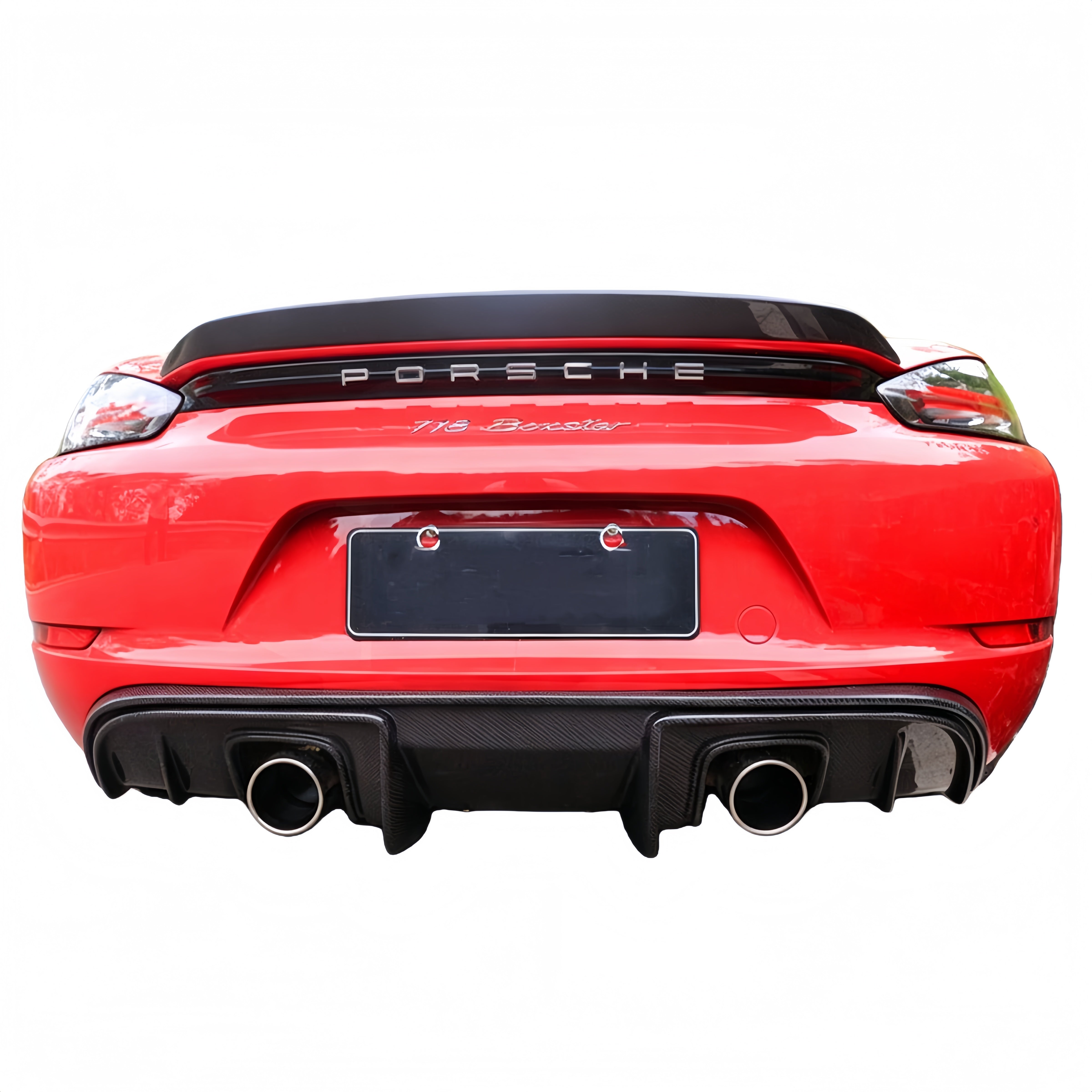 Prepreg Dry Carbon Fiber Rear Diffuser GT4 Style for Porsche 718 Cayman (981/982)