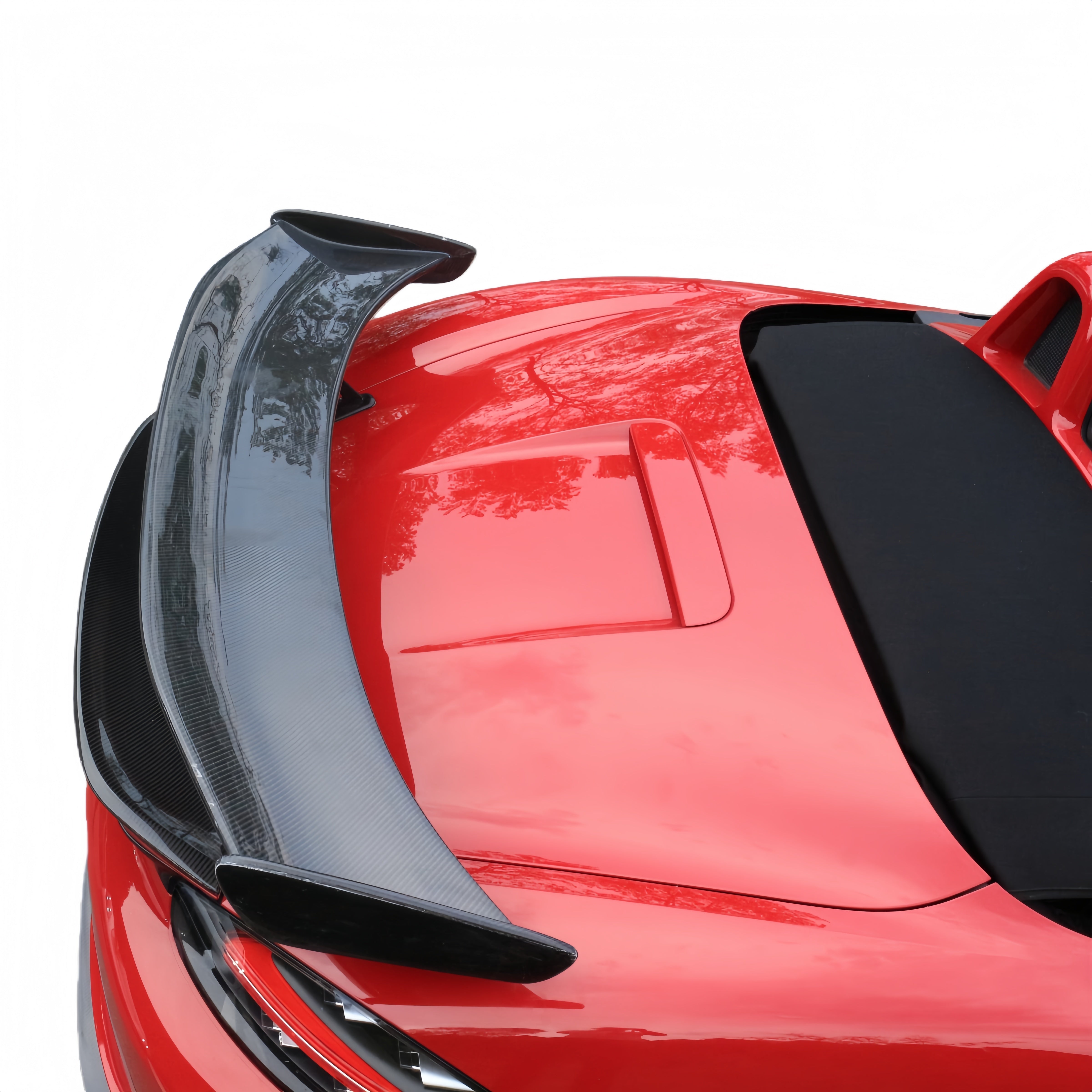 Prepreg Dry Carbon Fiber GT4 Style Rear Wing for Porsche 718 981/982 Boxster Cayman