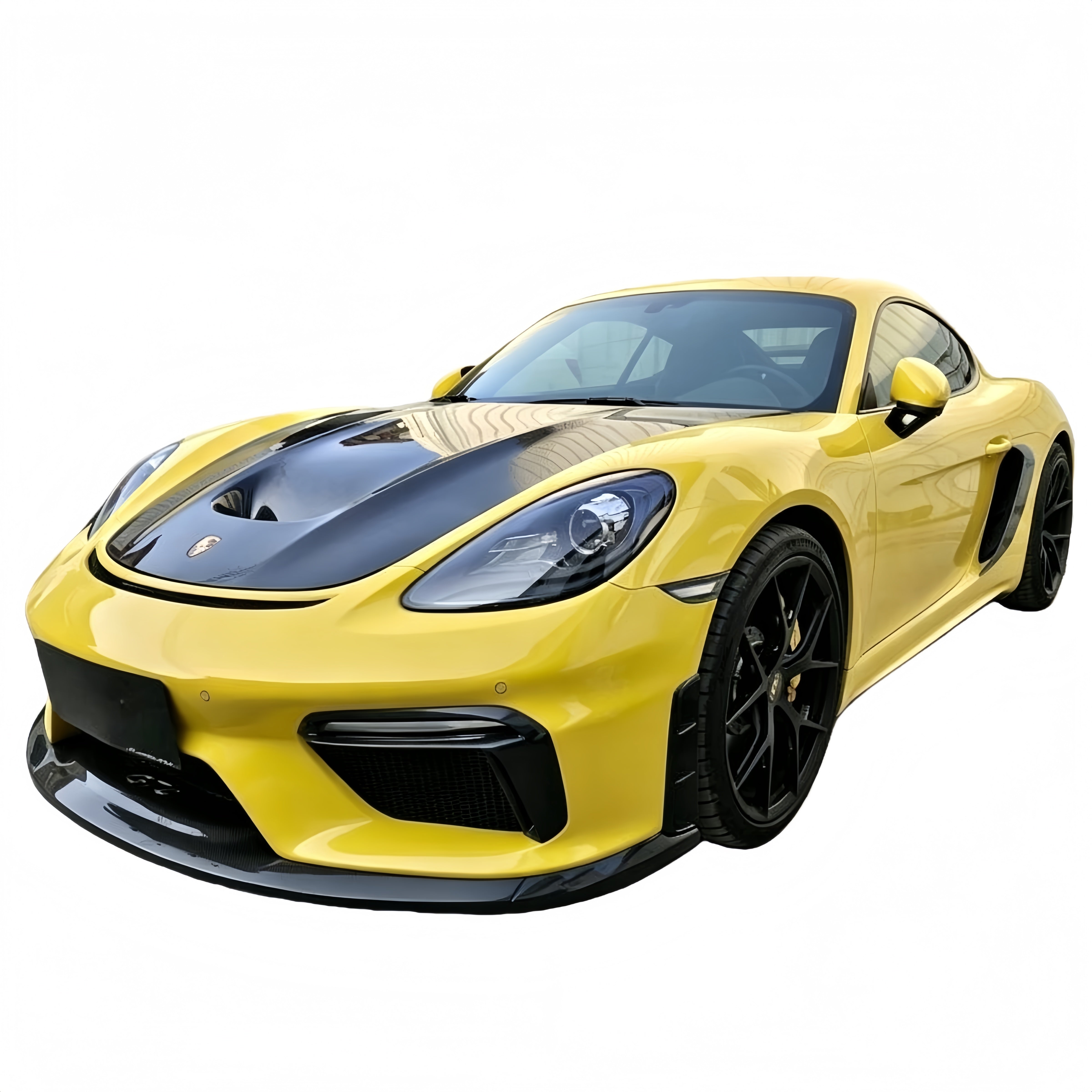 Prepreg Dry Carbon Fiber Front Lip Splitter Bumper for Porsche 718 (981/982) GT4 Style 2016-2023