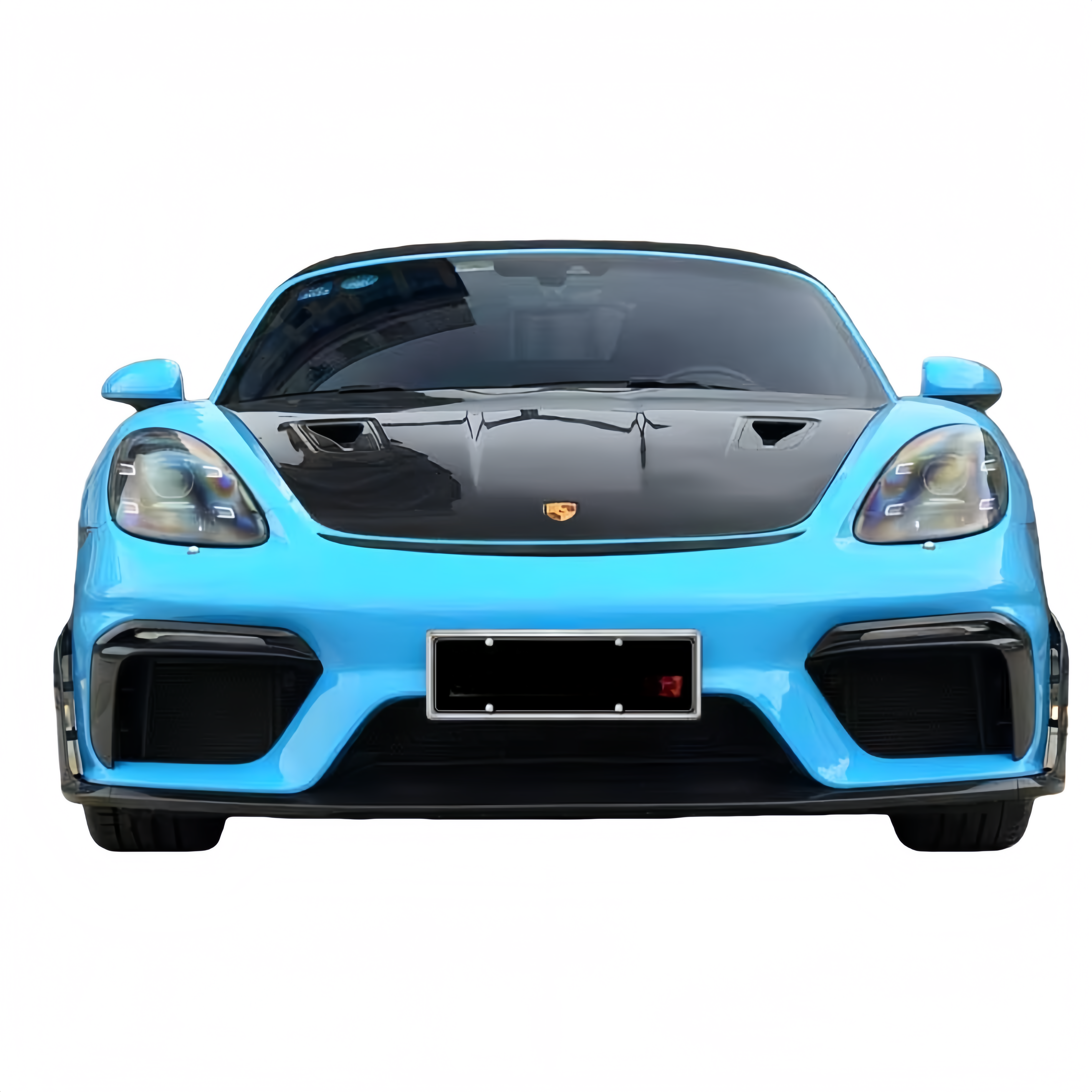 Prepreg Dry Carbon Fiber GT4 RS Style Headlight Trim for Porsche 718 981 982 Boxster Cayman