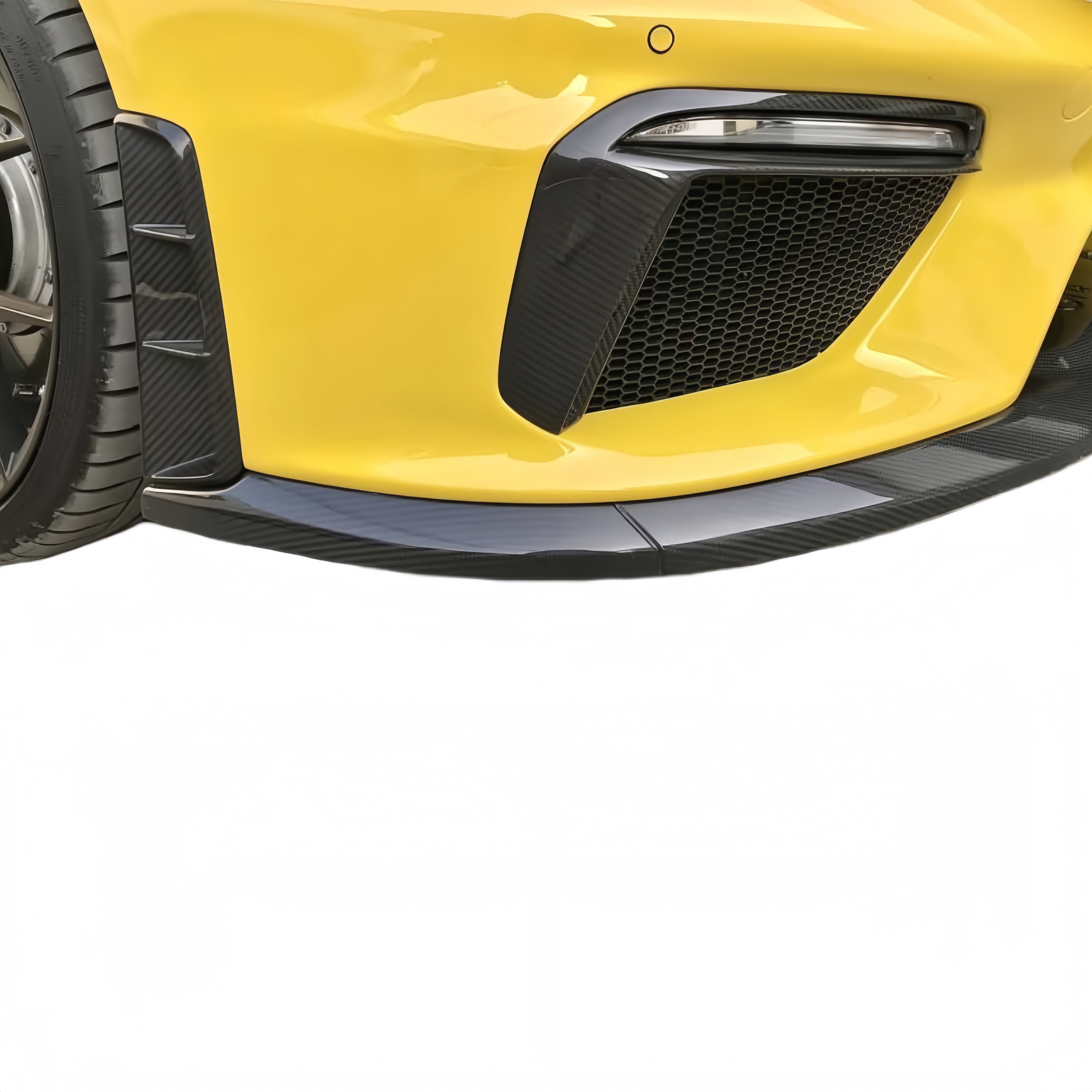 Prepreg Dry Carbon Fiber Front Lip Splitter Bumper for Porsche 718 (981/982) GT4 Style 2016-2023