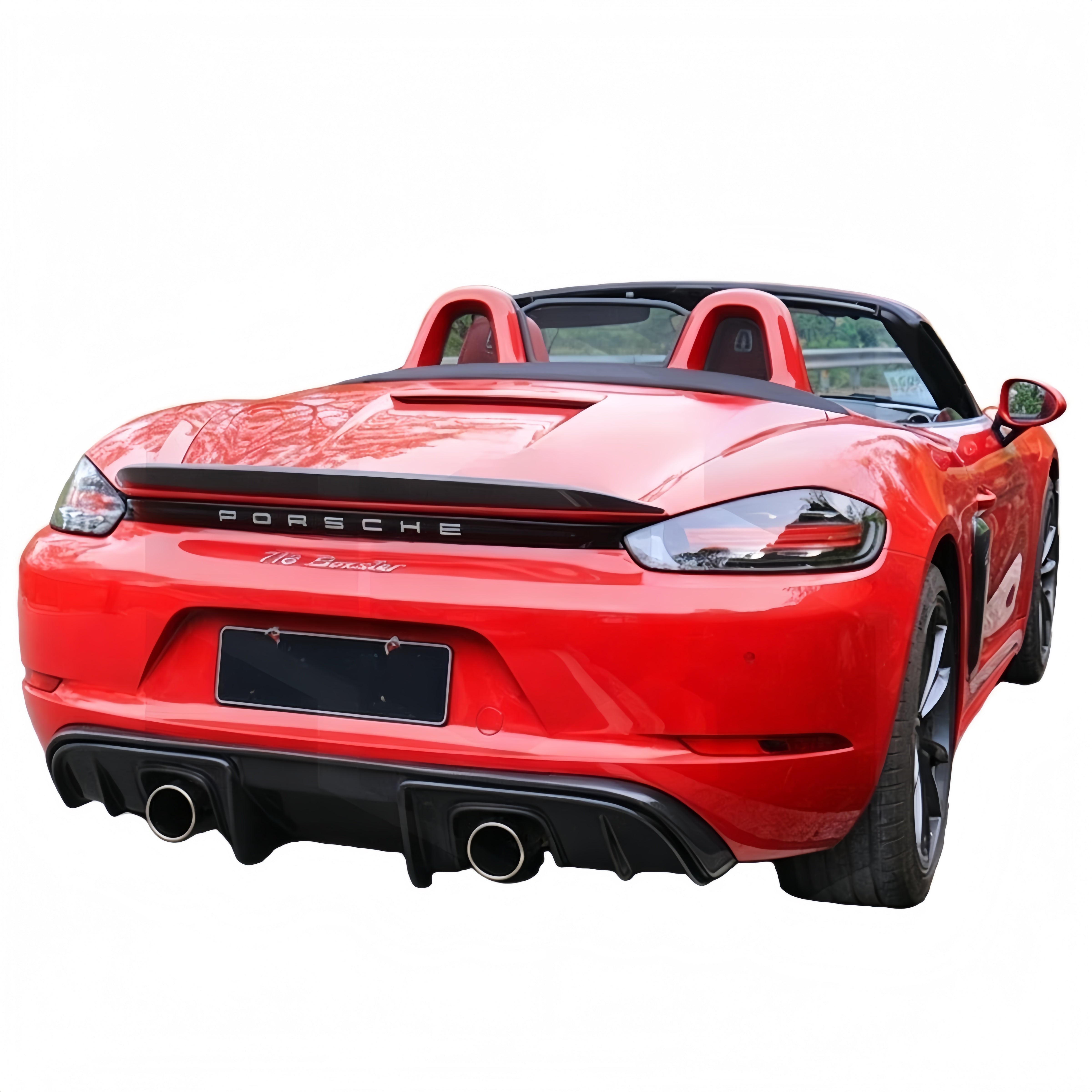 Prepreg Dry Carbon Fiber Rear Diffuser GT4 Style for Porsche 718 Cayman (981/982)