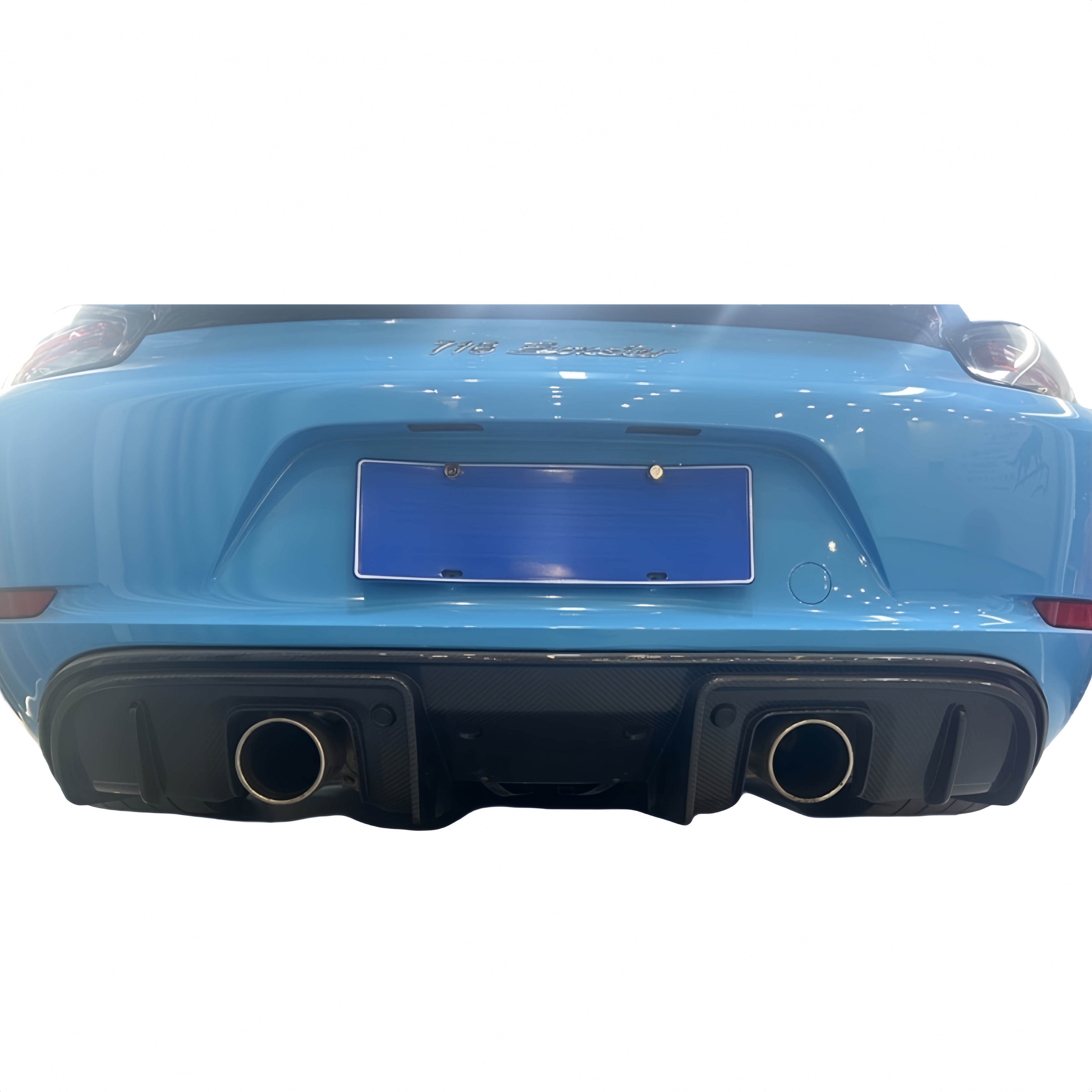 Prepreg Dry Carbon Fiber Rear Diffuser GT4 Style for Porsche 718 Cayman (981/982)