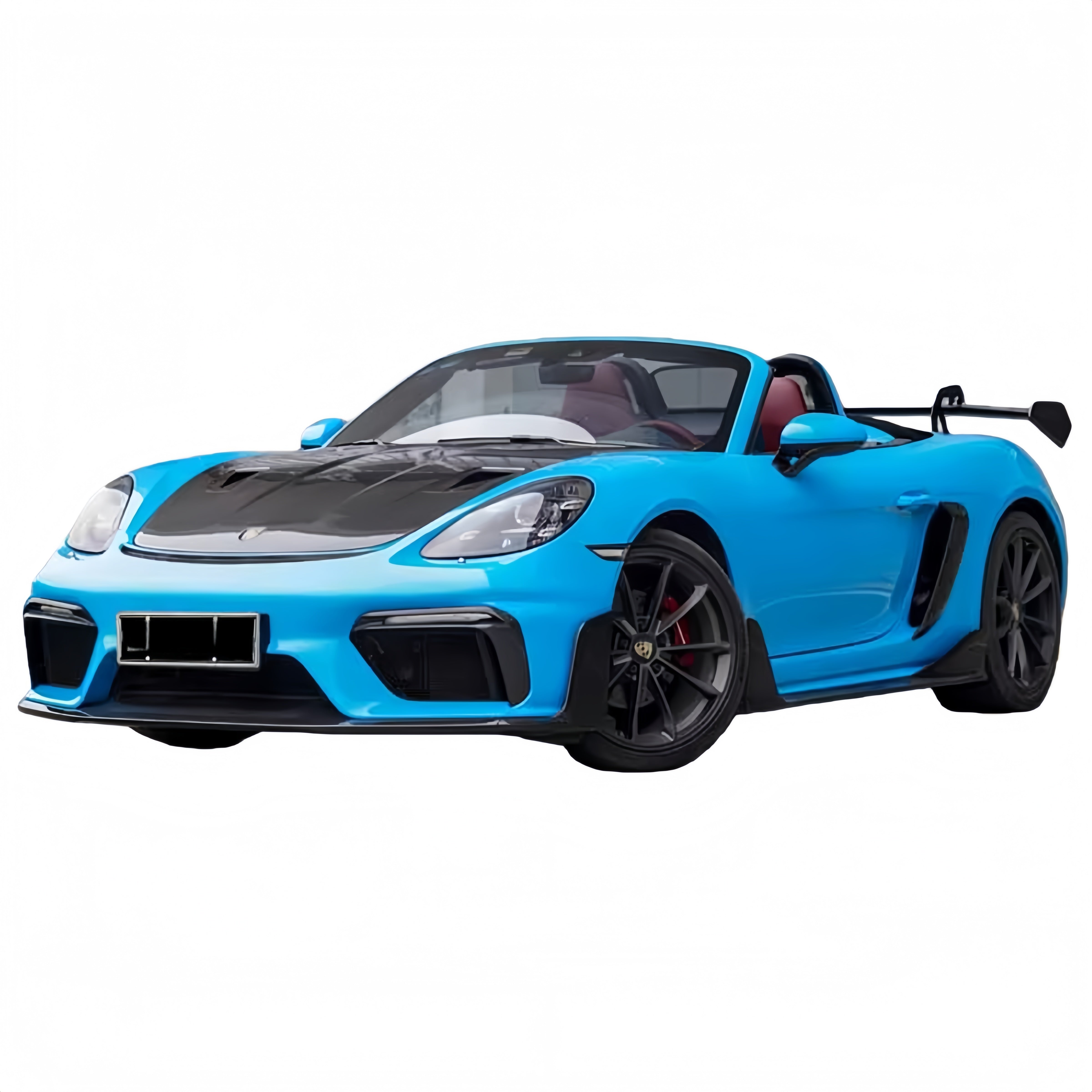 Prepreg Dry Carbon Fiber GT4 RS Style Headlight Trim for Porsche 718 981 982 Boxster Cayman