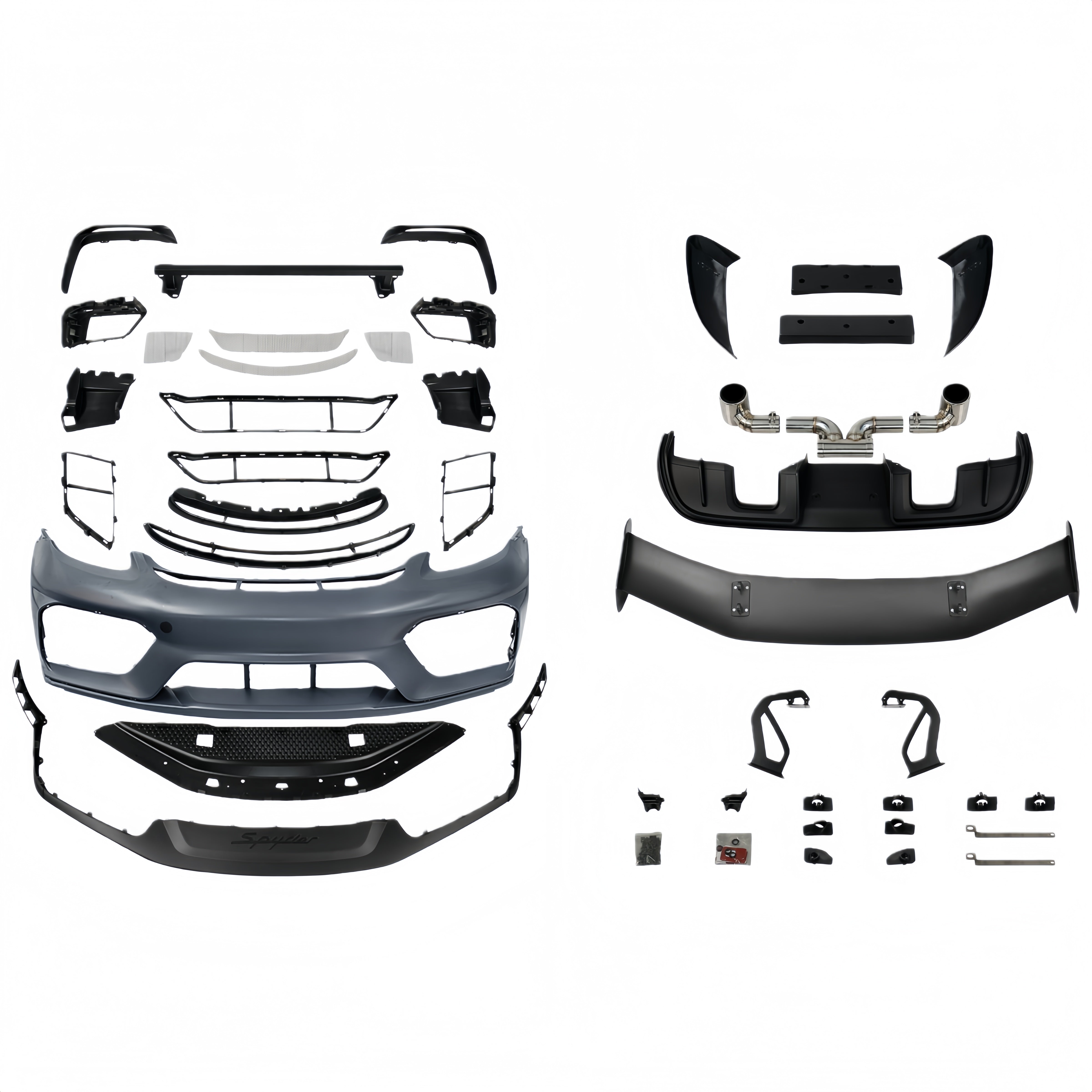 Porsche 718 982 Boxster Upgrades Spyder Conversion Kit for 2017-2025 PP Polypropylene