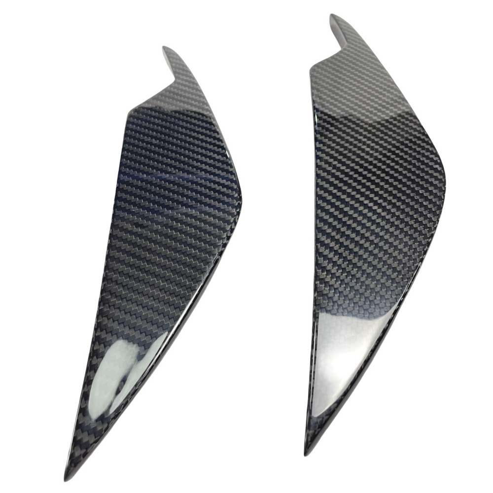 BMW G80 M3 G82 M4 AC Style Prepreg Dry Carbon Fiber  Front Bumper Canards Splitter