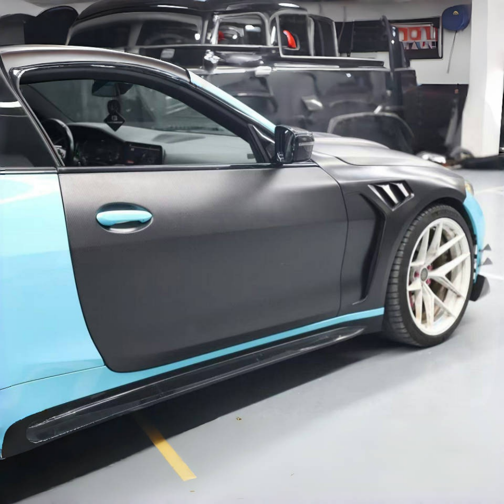 BMW G80 M3 Prepreg Dry Carbon Fiber Door Panel Replacement
