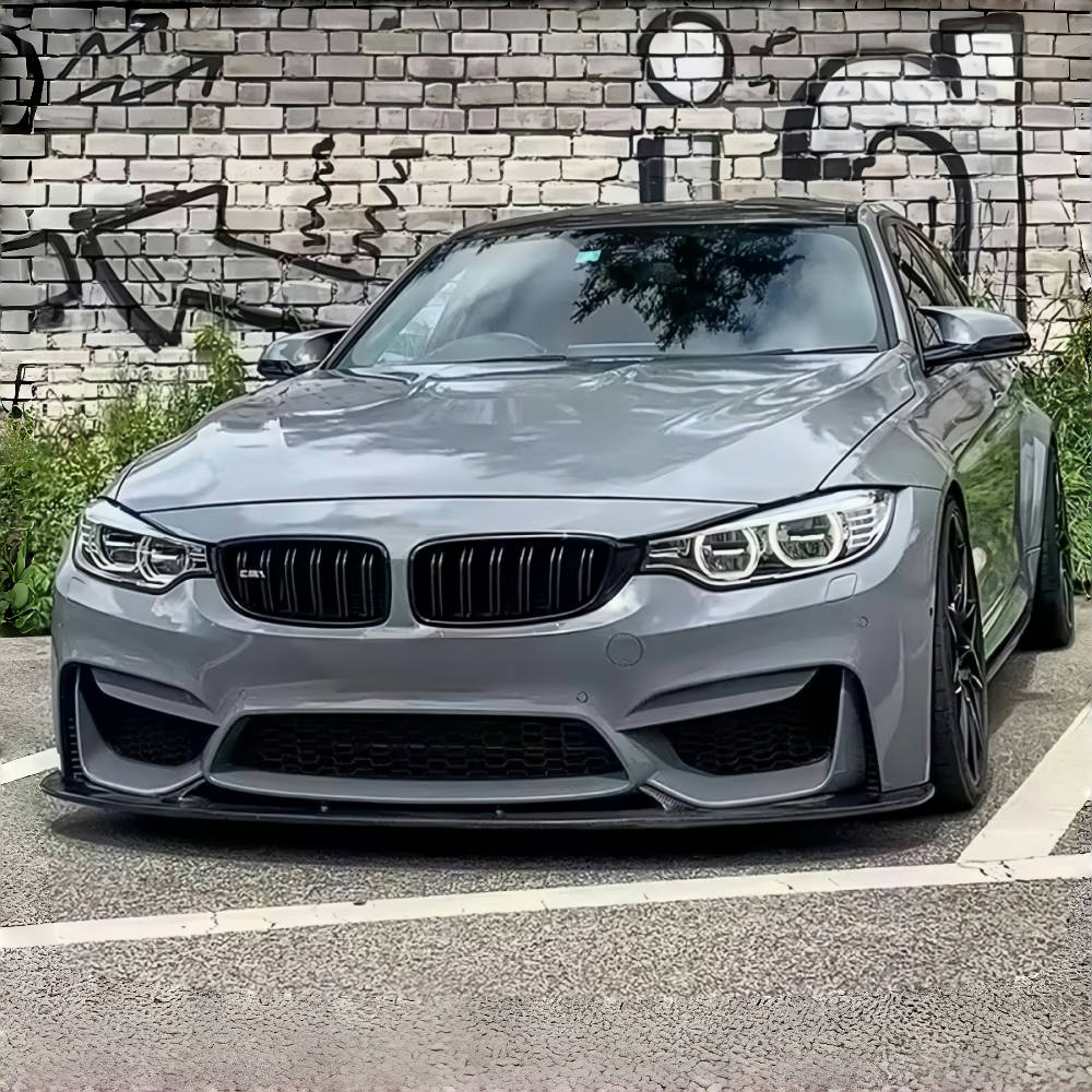 BMW F80 M3 F82 M4 3D Style Real Carbon Fiber Front Bumper Lip