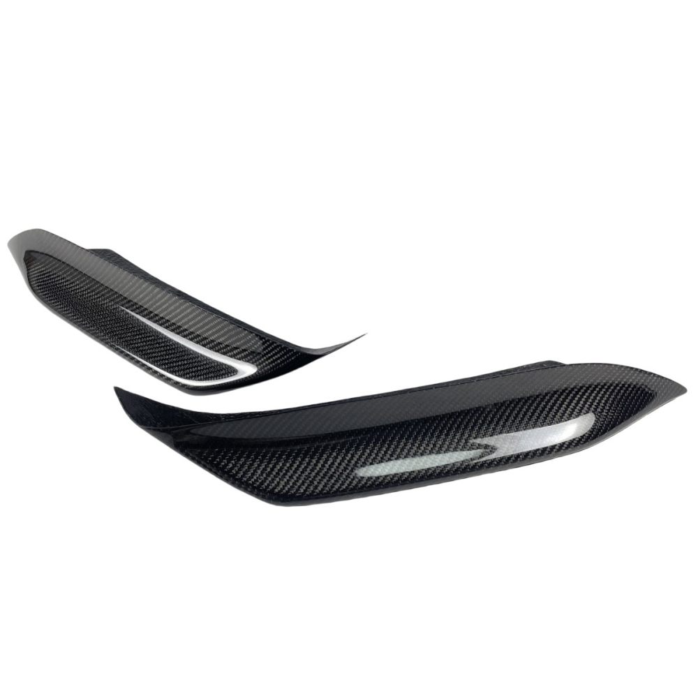 BMW F80 M3 F82 F83 M4 Real Carbon Fiber Front Bumper Upper Fang Trim
