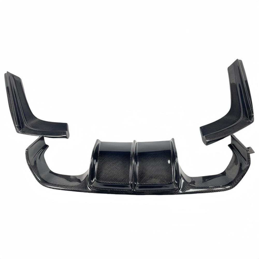 BMW F80 M3 F82 M4 V Style Real Carbon Fiber Rear Bumper Diffuser Lip