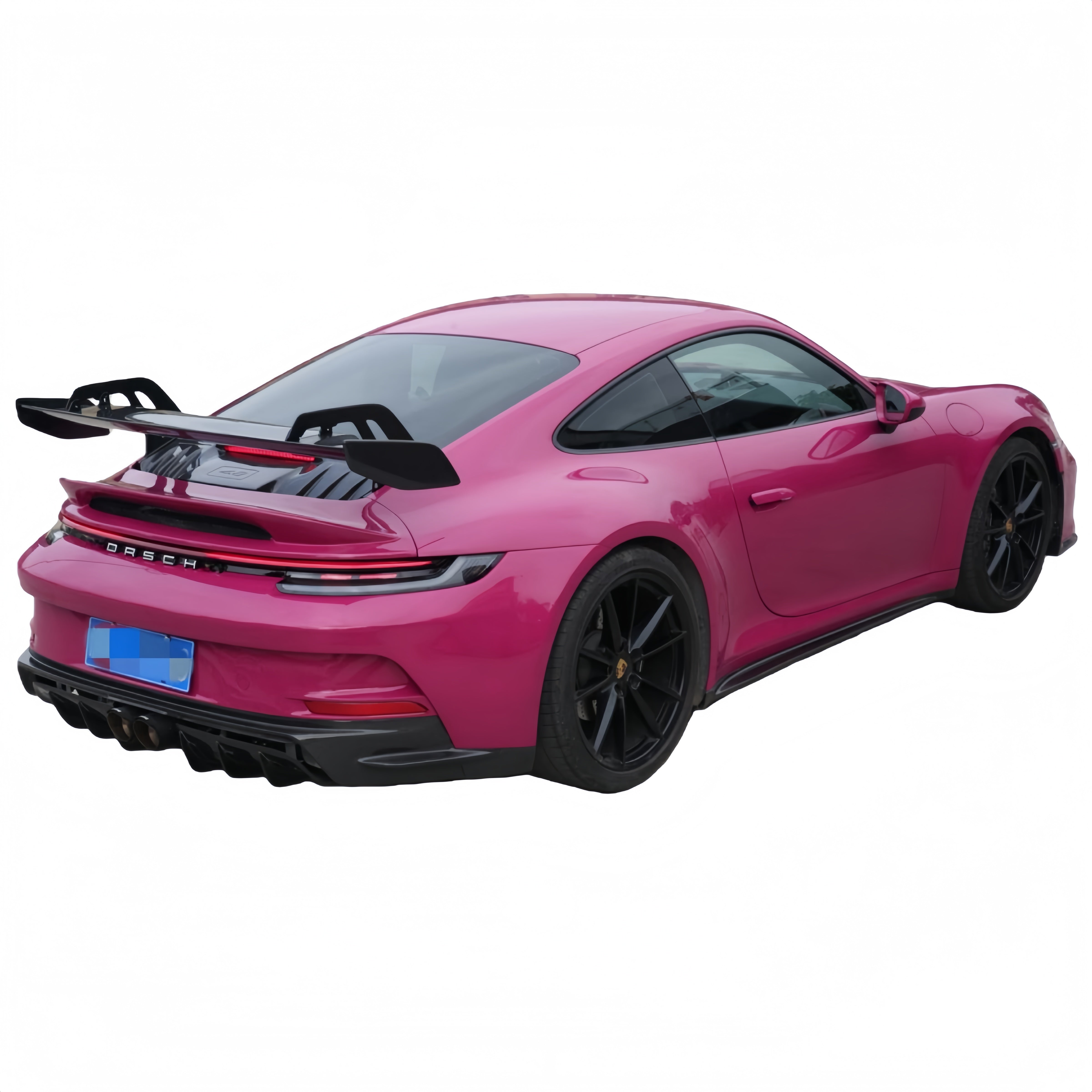 Prepreg Dry Carbon Fiber GT3 Style Rear Bumper Lip for Porsche 911 992(2020-2023）