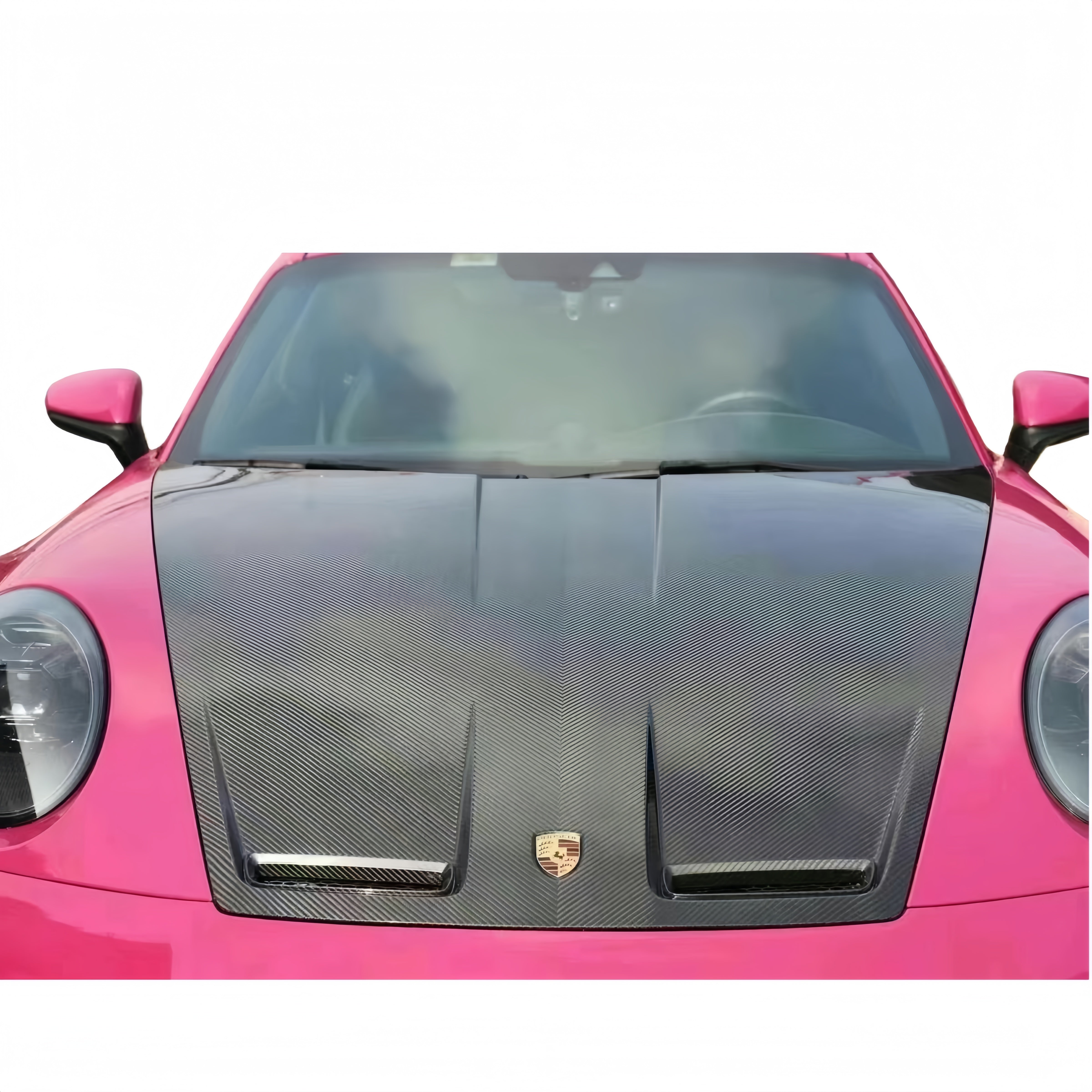 Prepreg Dry Carbon Fiber GT3 Style Vented Hood Bonnet for Porsche 911 992(20-24）