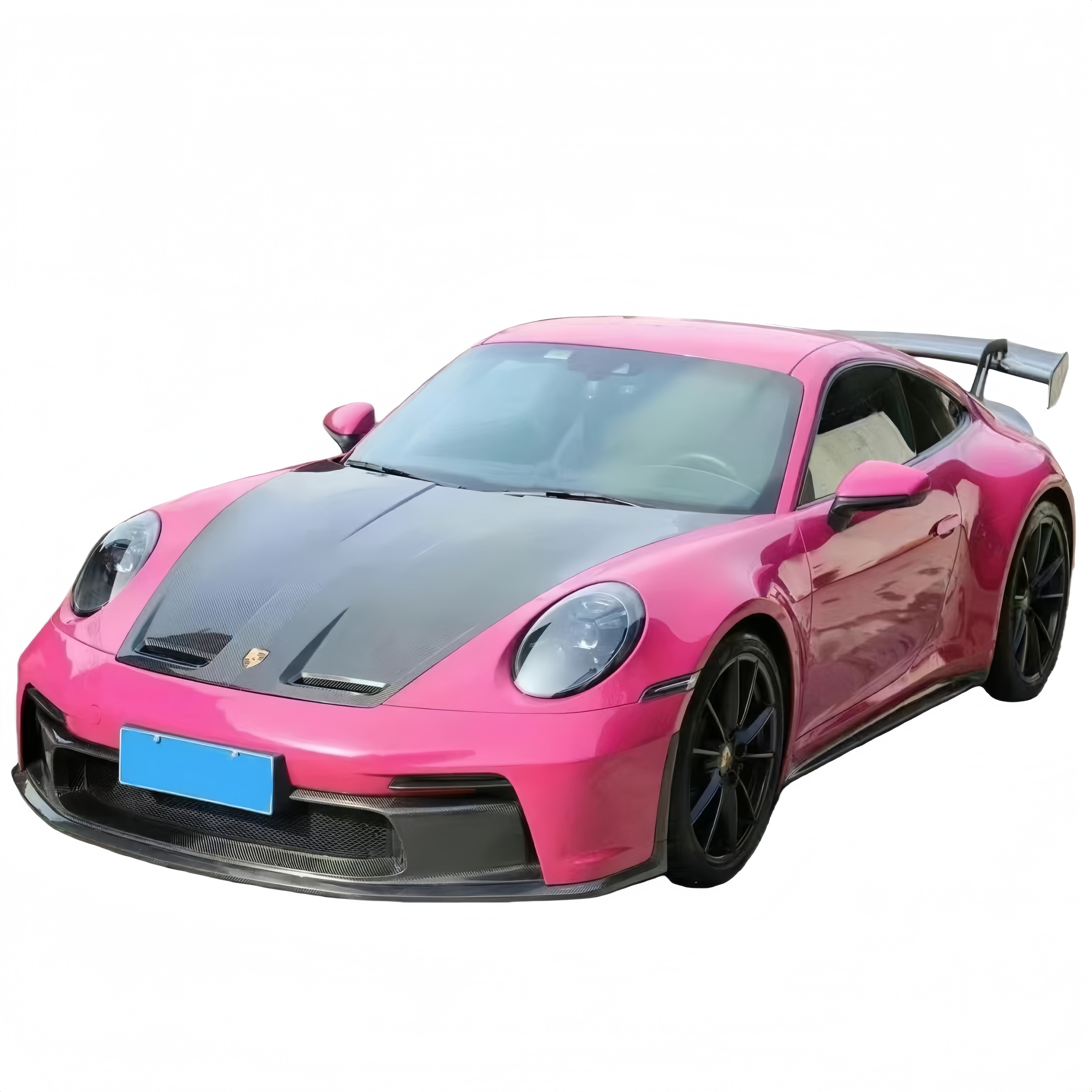 Prepreg Dry Carbon Fiber GT3 Style Vented Hood Bonnet for Porsche 911 992(20-24）