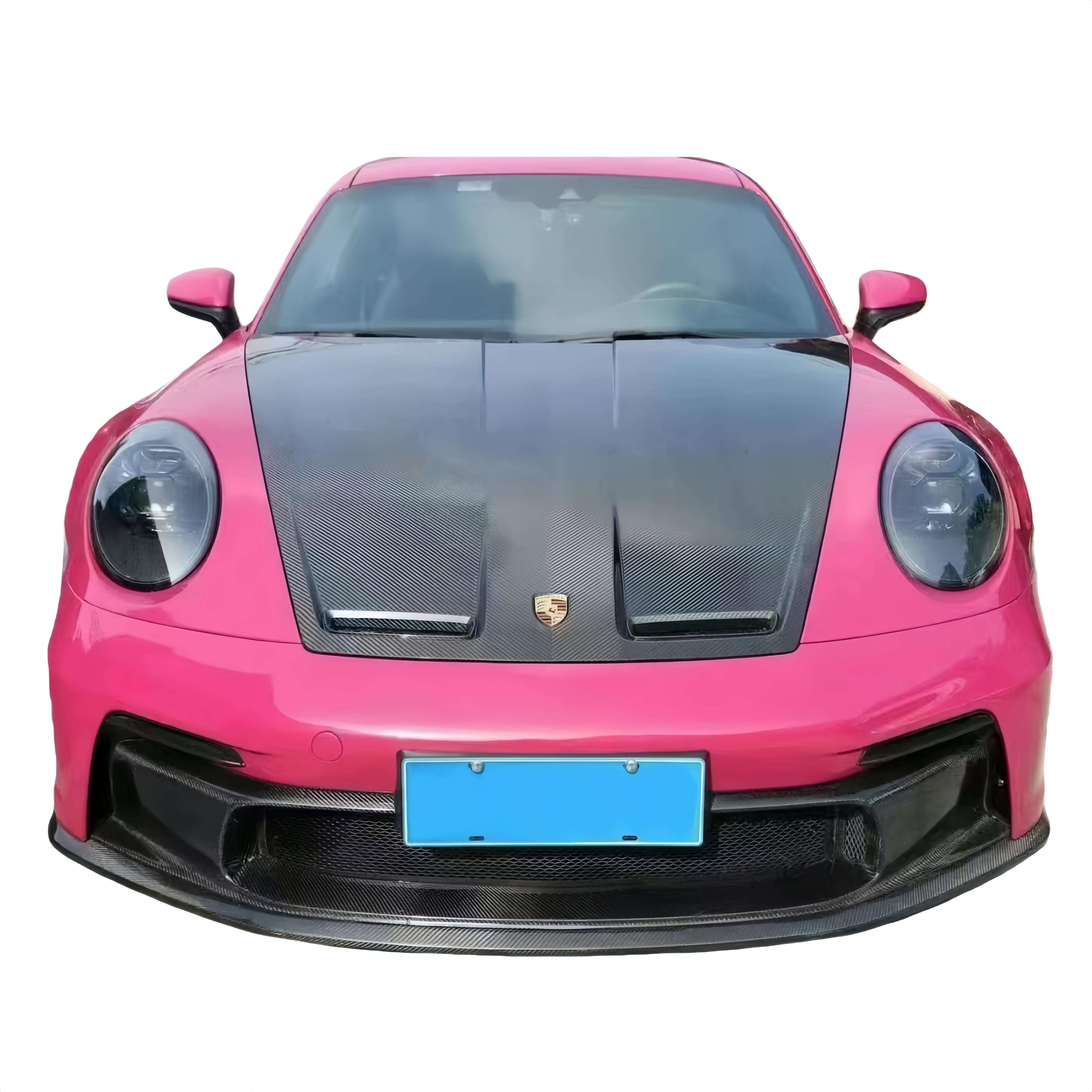Prepreg Dry Carbon Fiber GT3 Style Vented Hood Bonnet for Porsche 911 992(20-24）