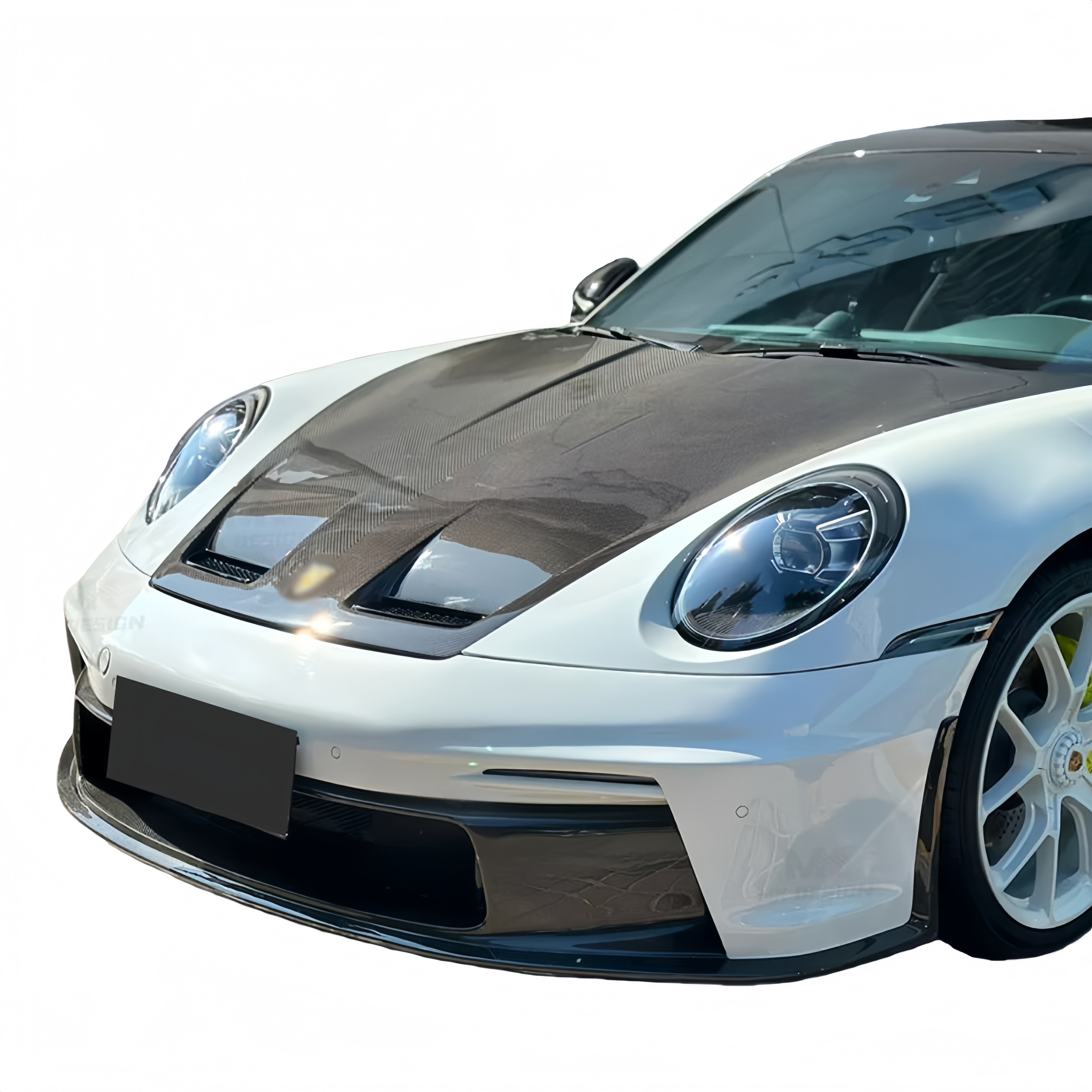 Prepreg Dry Carbon Fiber GT3 Style Vented Hood Bonnet for Porsche 911 992(20-24）
