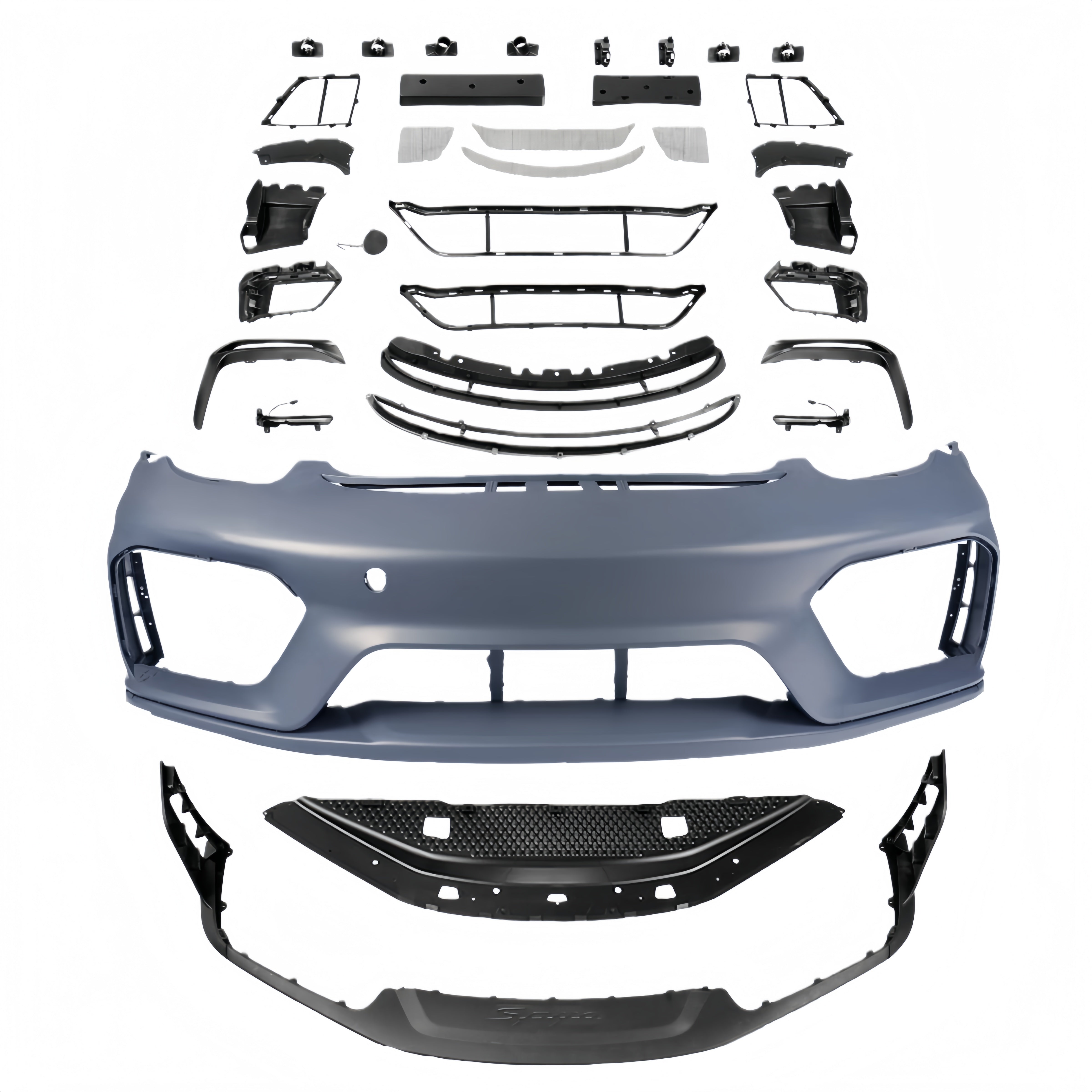 Porsche 981 Boxster/Spyder Upgrade to 718 GT4 Front Bumper Kit for 2012-2016 PP Polypropylene