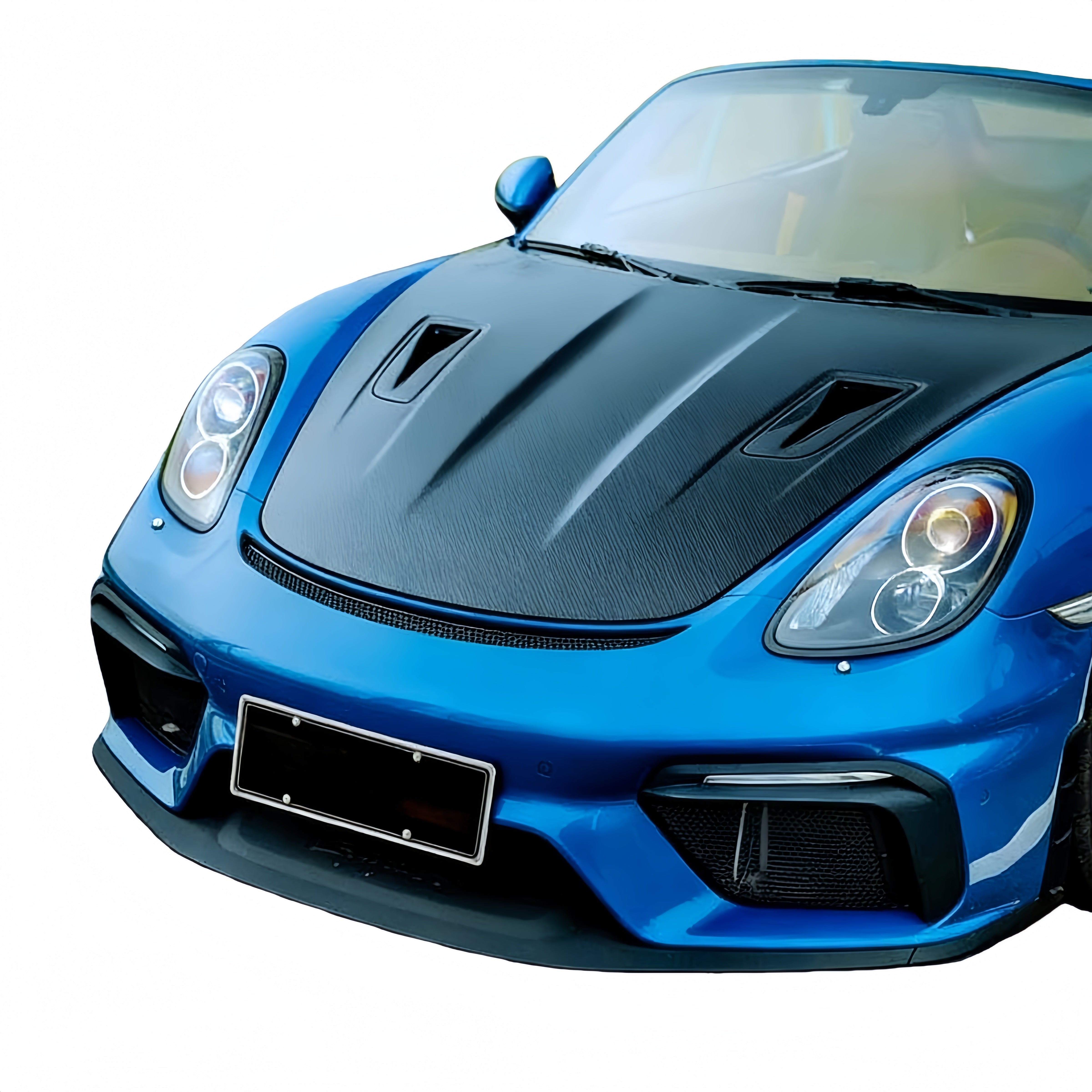 Porsche 981 Boxster/Spyder Upgrade to 718 GT4 Front Bumper Kit for 2012-2016 PP Polypropylene