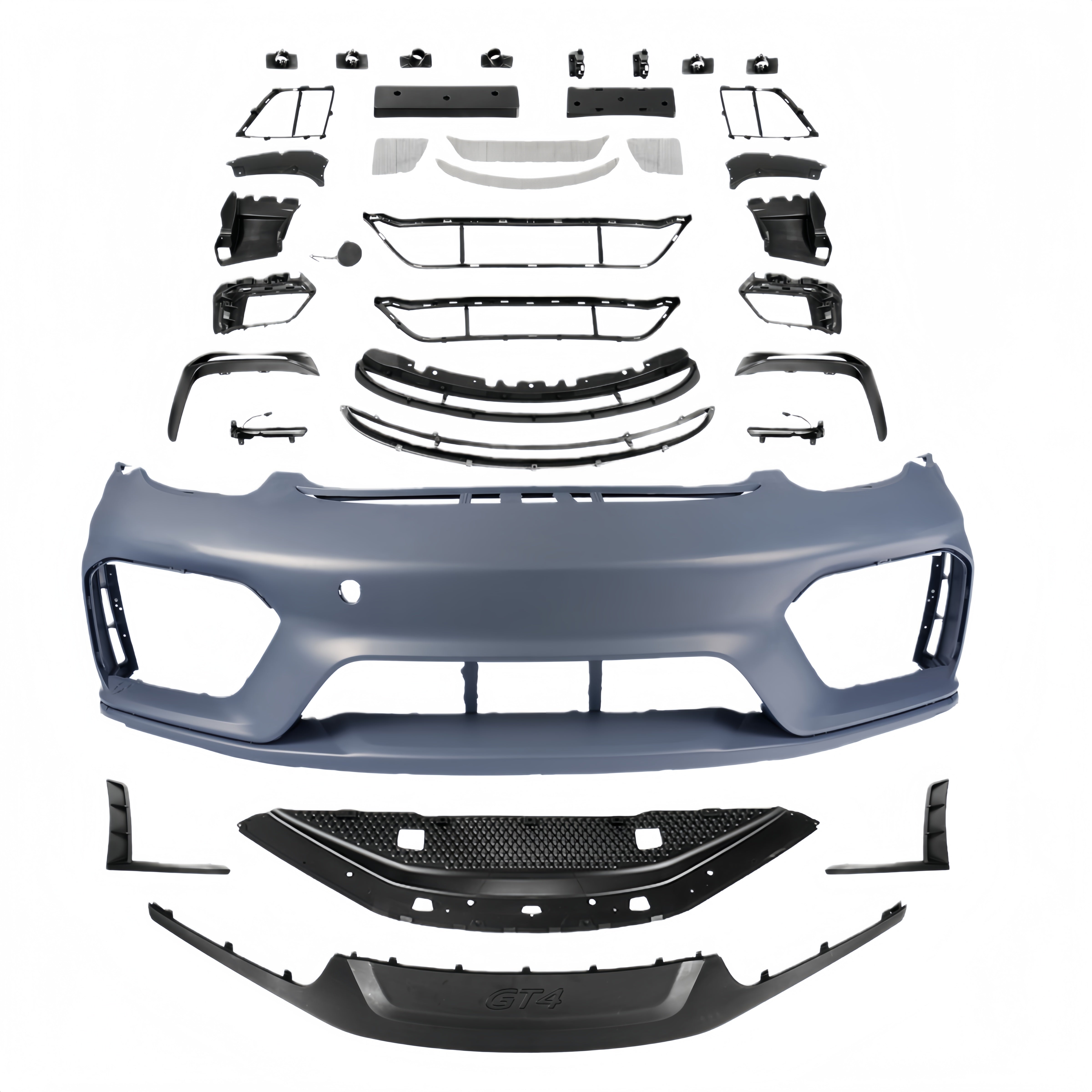 Porsche 981 Boxster/Cayman Upgrade to 718 GT4 Front Bumper Kit for 2012-2016 PP Polypropylene