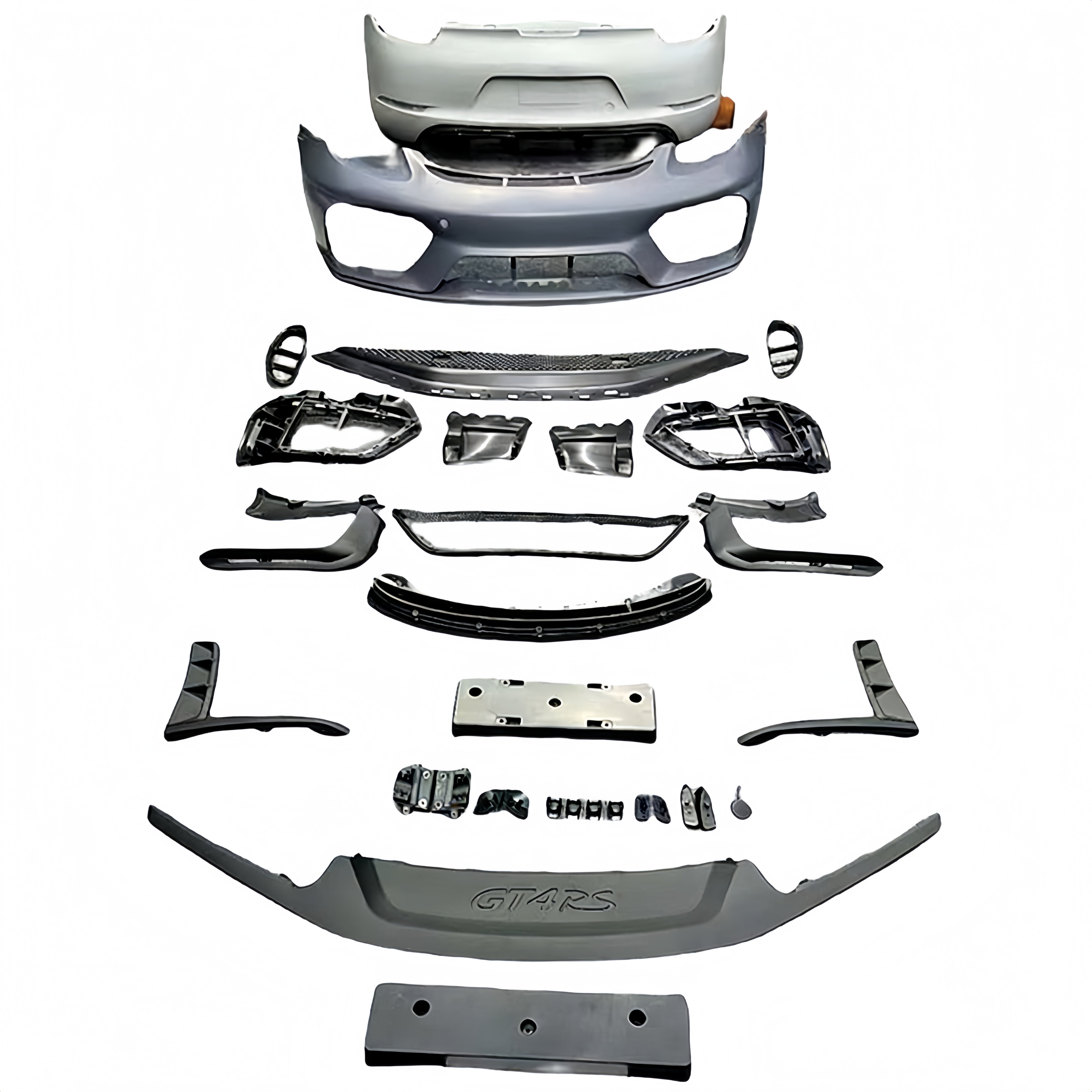 Porsche 981 Boxster/Cayman Upgrade to 718 GT4 RS Front Bumper Kit for 2012-2016 PP Polypropylene