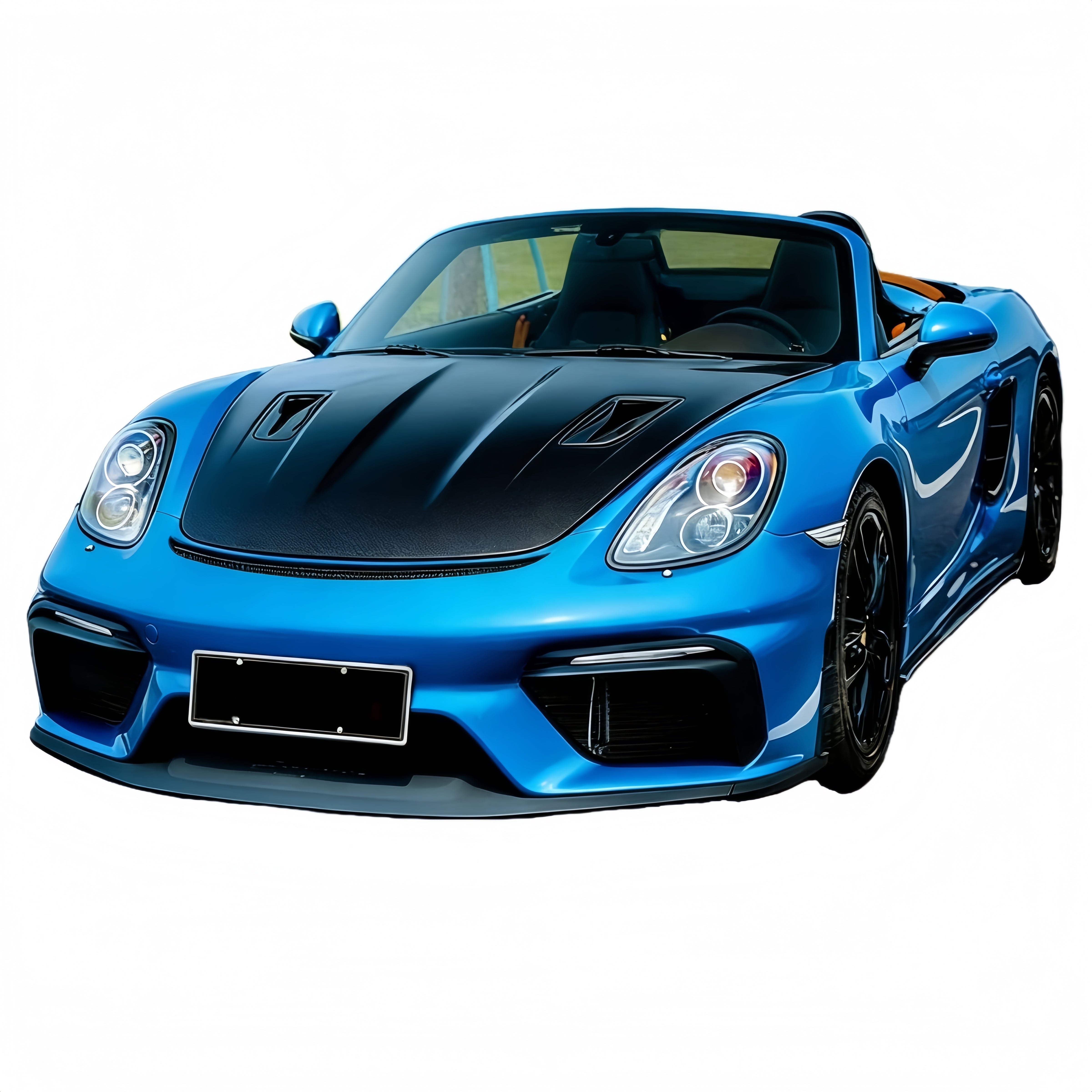Porsche 981 Boxster/Spyder Upgrade to 718 GT4 Front Bumper Kit for 2012-2016 PP Polypropylene