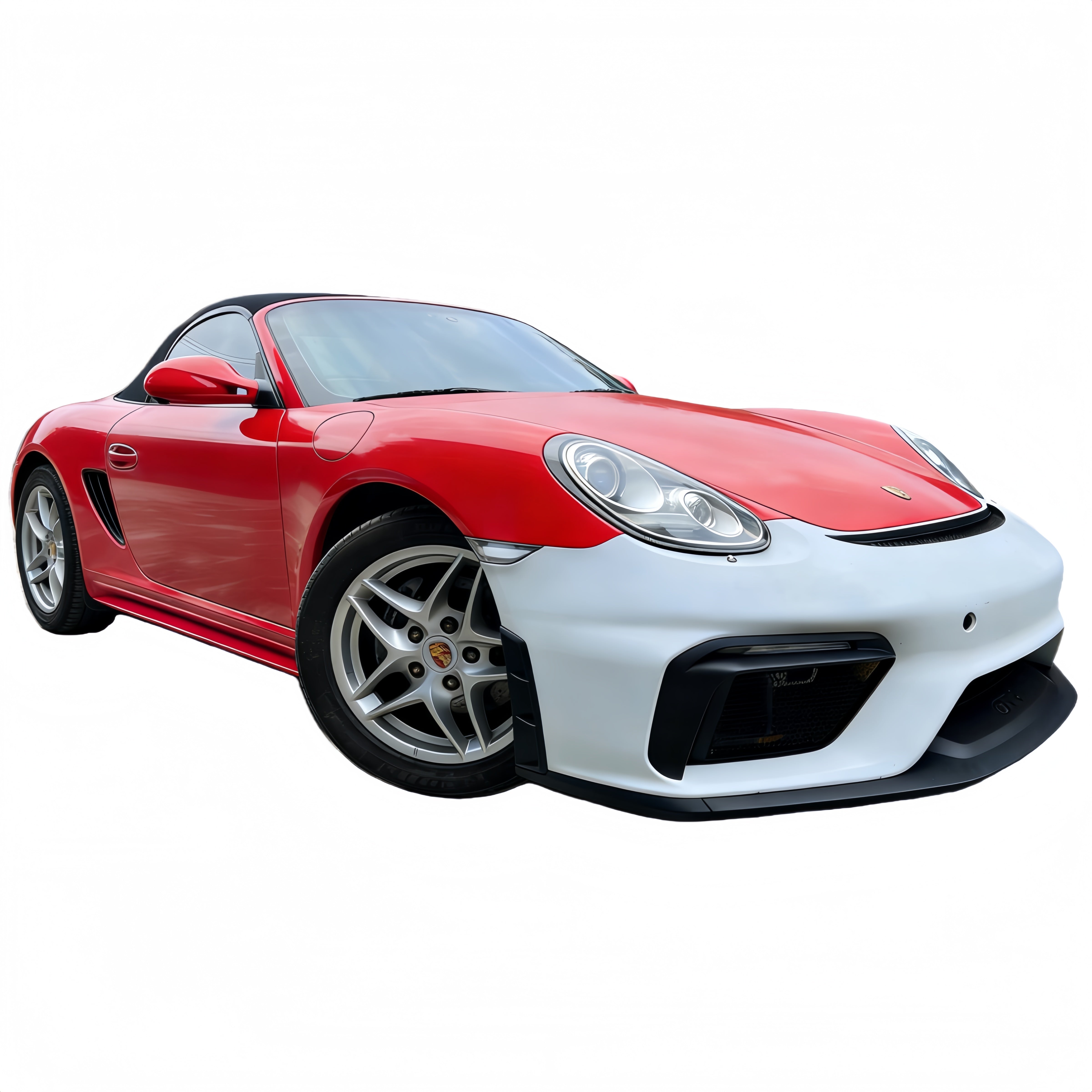Porsche 987.1/987.2 Cayman/Boxster Upgrade to 718 GT4 Style Front Bumper Kit For 2006-2012 PP Polypropylene