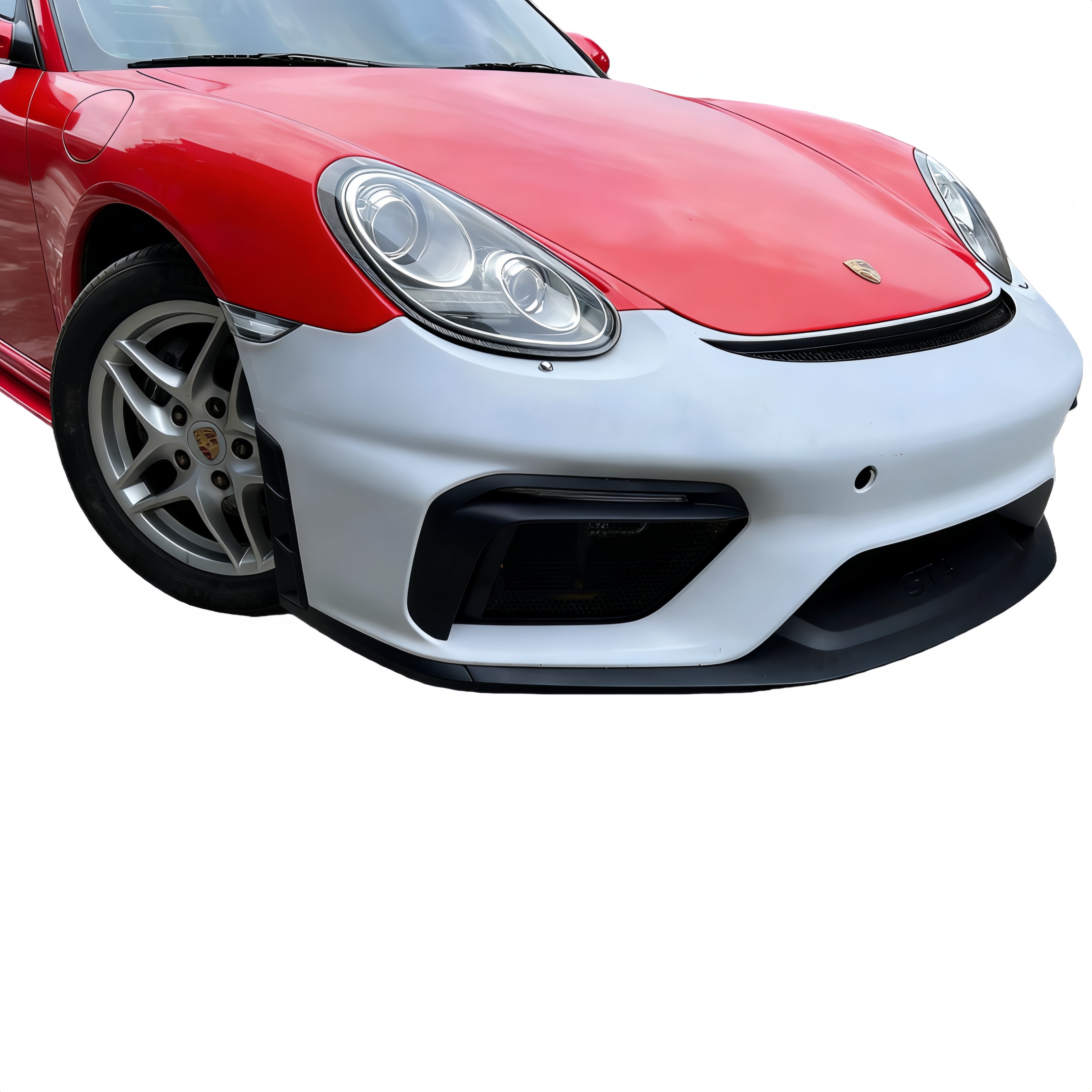 Porsche 987.1/987.2 Cayman/Boxster Upgrade to 718 GT4 Style Front Bumper Kit For 2006-2012 PP Polypropylene