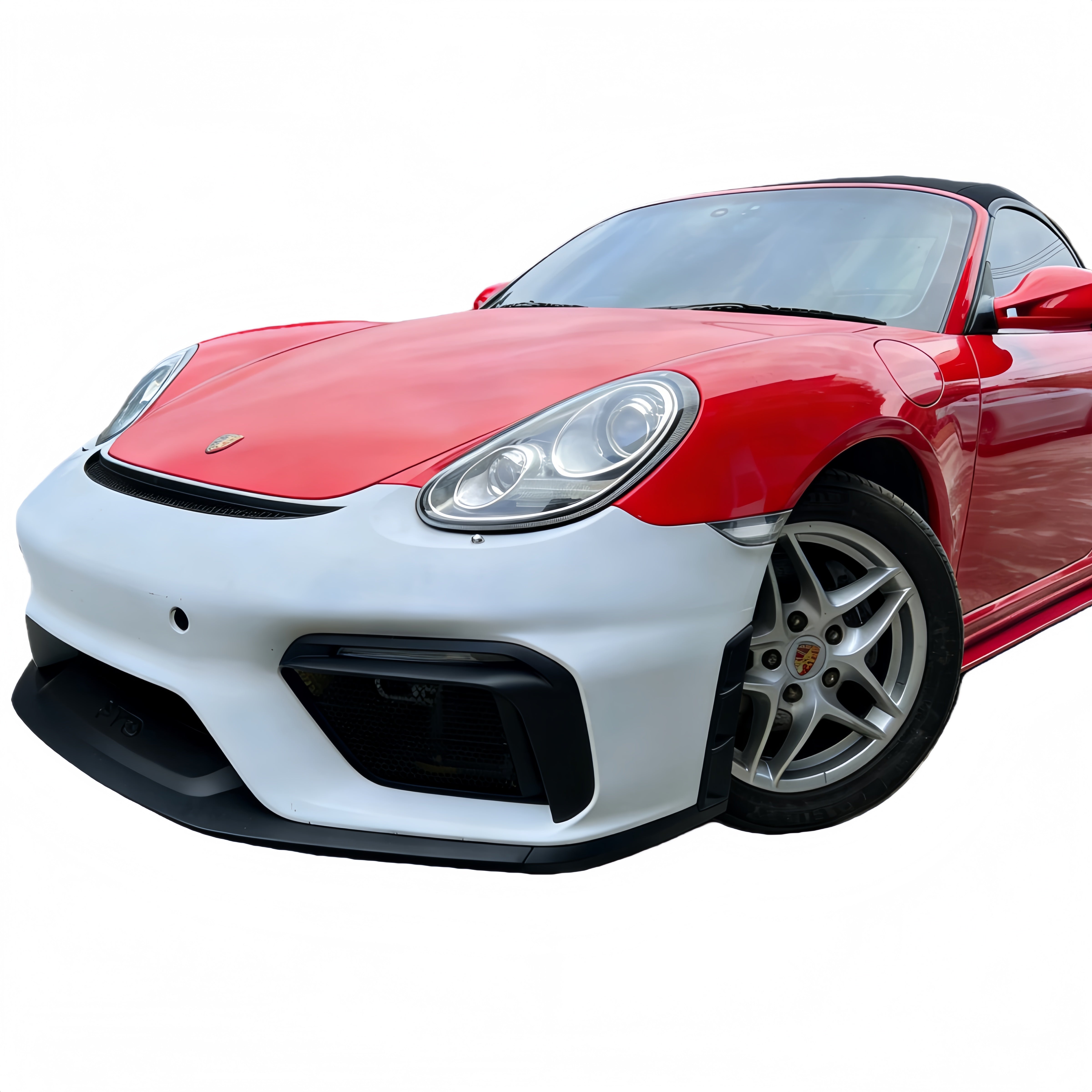 Porsche 987.1/987.2 Cayman/Boxster Upgrade to 718 GT4 Style Front Bumper Kit For 2006-2012 PP Polypropylene