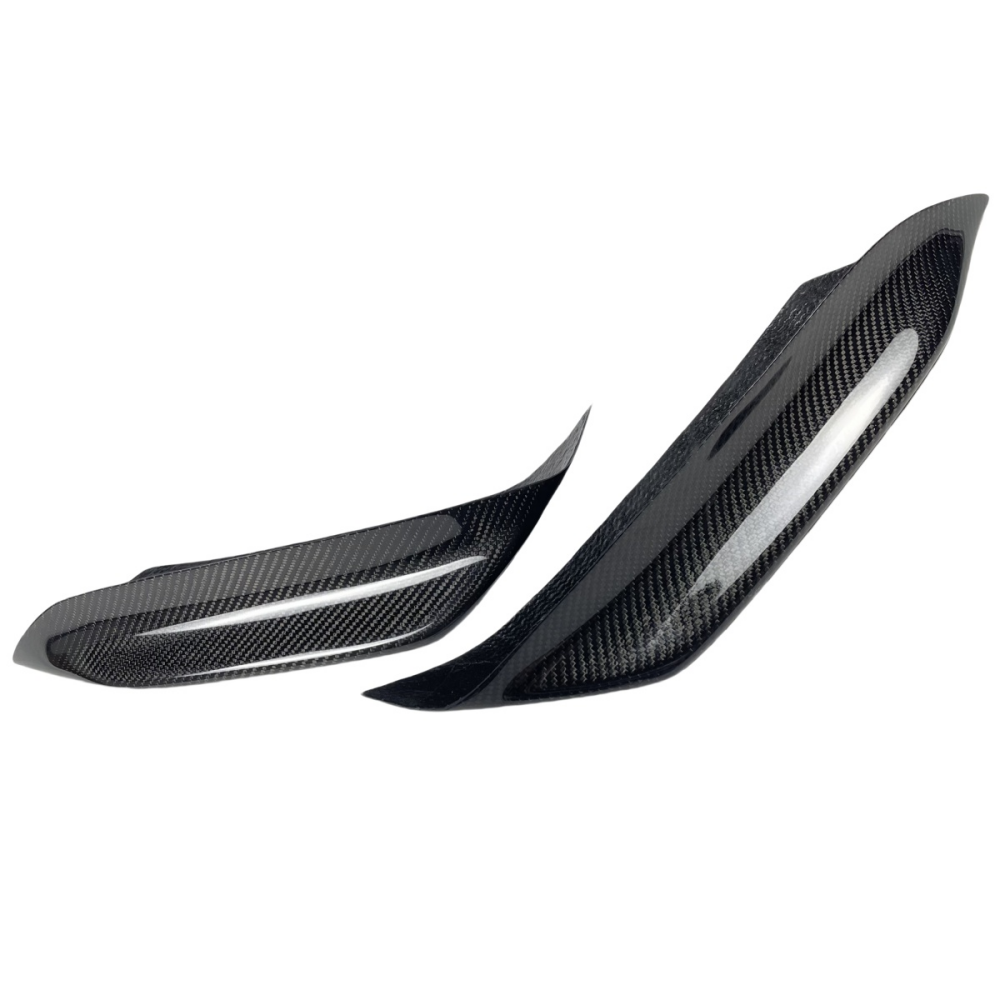 BMW F80 M3 F82 F83 M4 Real Carbon Fiber Front Bumper Upper Fang Trim