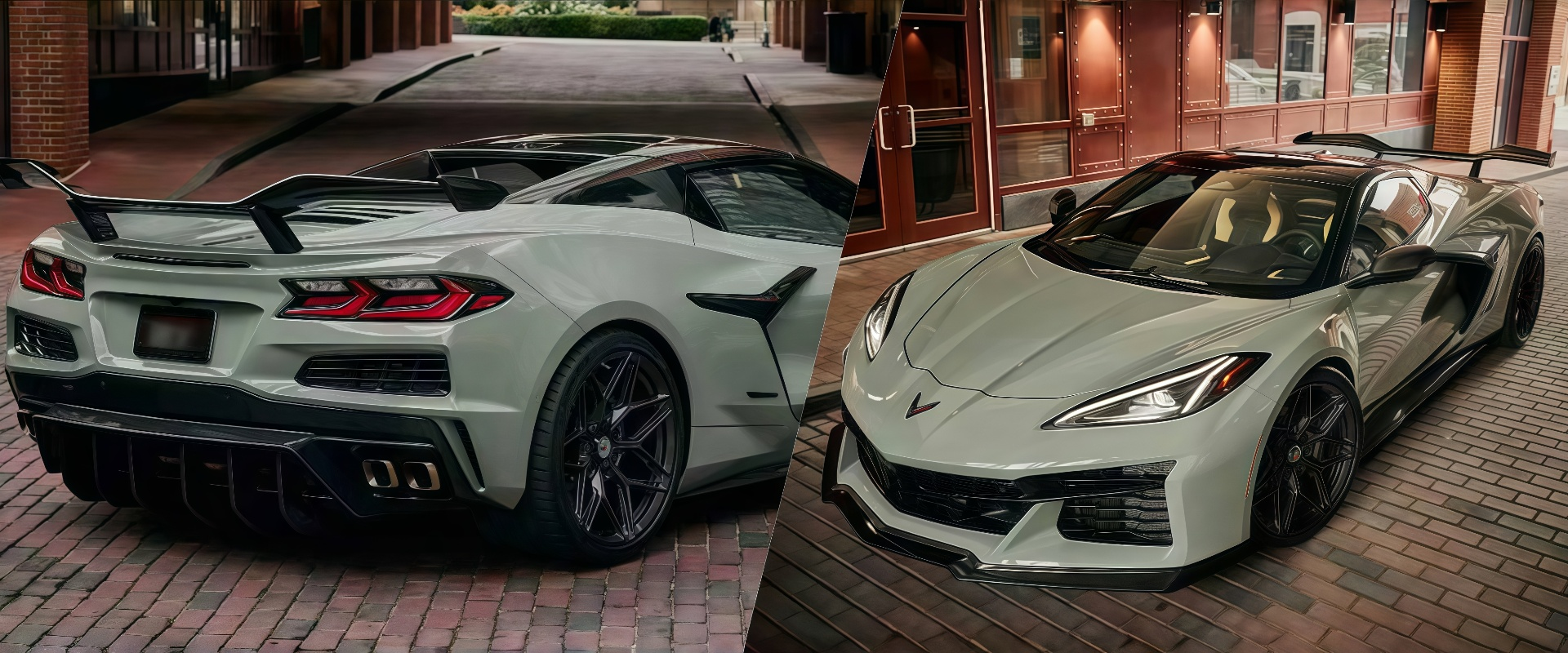 Carbon fiber parts for Corvette C8 Z06.