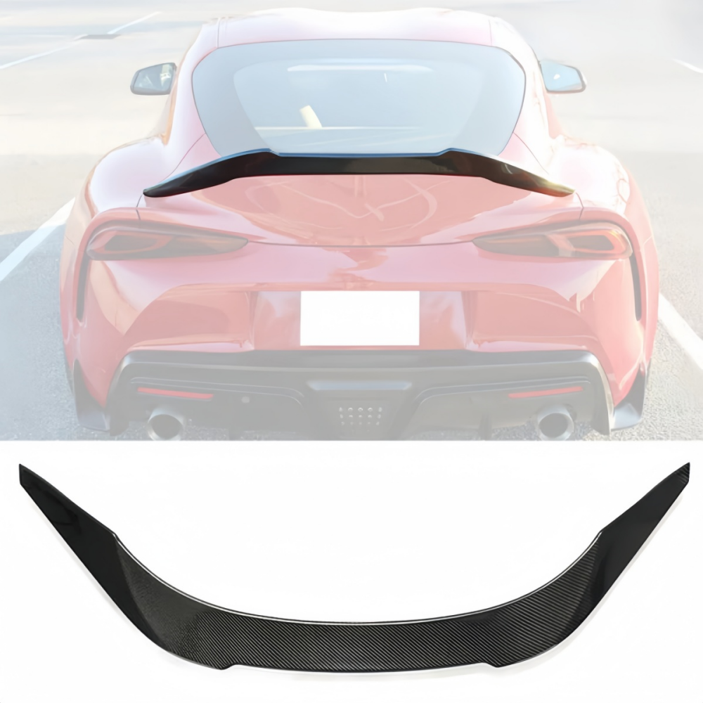 Toyota GR Supra A90 2020-2024  V Style Prepreg Dry Carbon Fiber Rear Trunk Spoiler