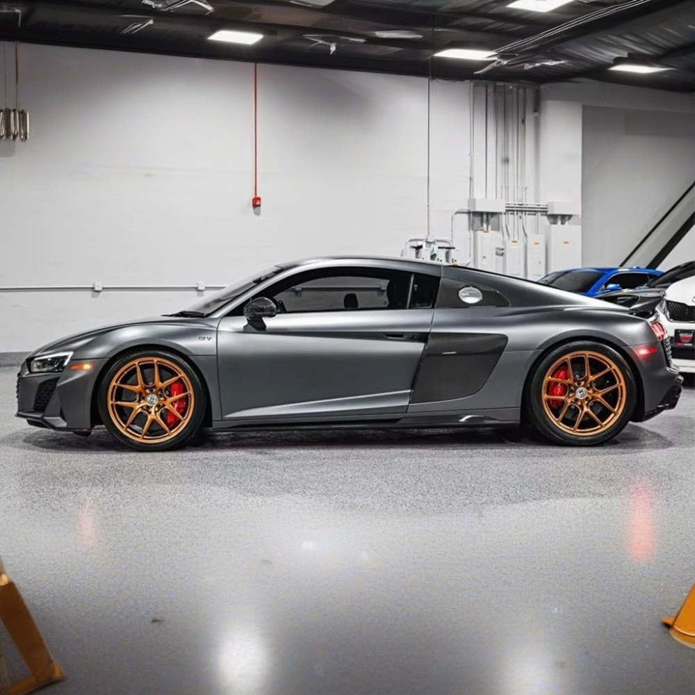 Audi R8 V10 Coupe 2023 P style Dry Carbon Fiber Side Skirts