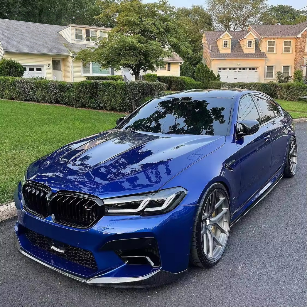BMW F90 LCI M5 2021+ MP Style Real Carbon Fiber Front Bumper Lip