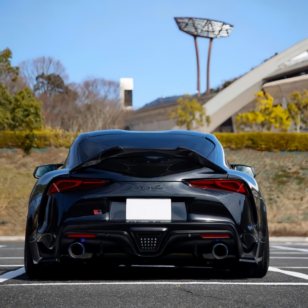 Toyota GR Supra A90 2020-2024  V Style Prepreg Dry Carbon Fiber Rear Trunk Spoiler