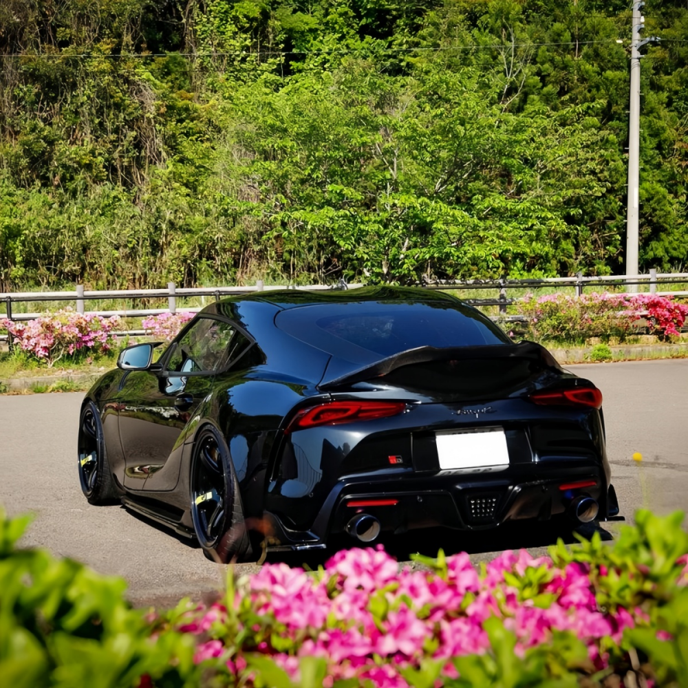 Toyota GR Supra A90 2020-2024  V Style Prepreg Dry Carbon Fiber Rear Trunk Spoiler