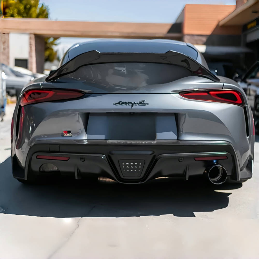Toyota GR Supra A90 2020-2024  V Style Prepreg Dry Carbon Fiber Rear Trunk Spoiler